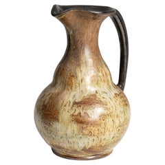 Glazed Ceramic Vase from Belgium, 1960s Design, Well-Proportioned Form
