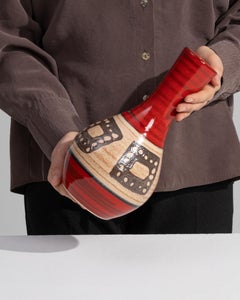 Glazed Ceramic Vase from Germany, 1960s Design, Well-Proportioned Form