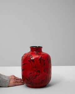 Glazed Ceramic Vase from Germany, 1960s Vintage, Elegant Proportions