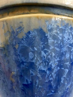 Vase aus glasierter Keramik von Mougin, Art déco, Frankreich, 1930er Jahre