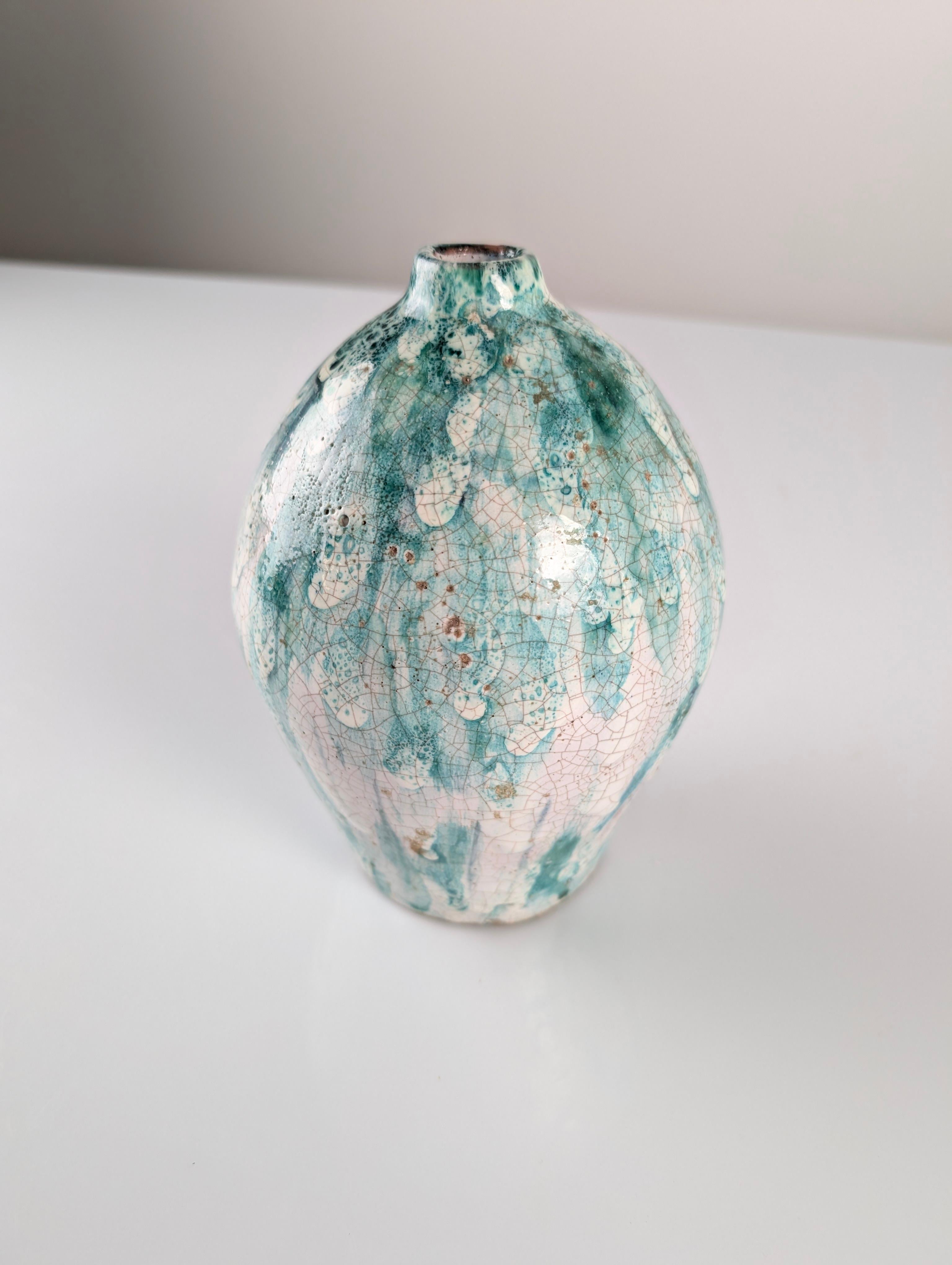 Glazed Ceramic Vase Signed by Angelina Alós, Spain, 1960s 1