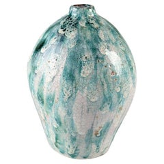 Glazed Ceramic Vase Signed by Angelina Alós, Spain, 1960s