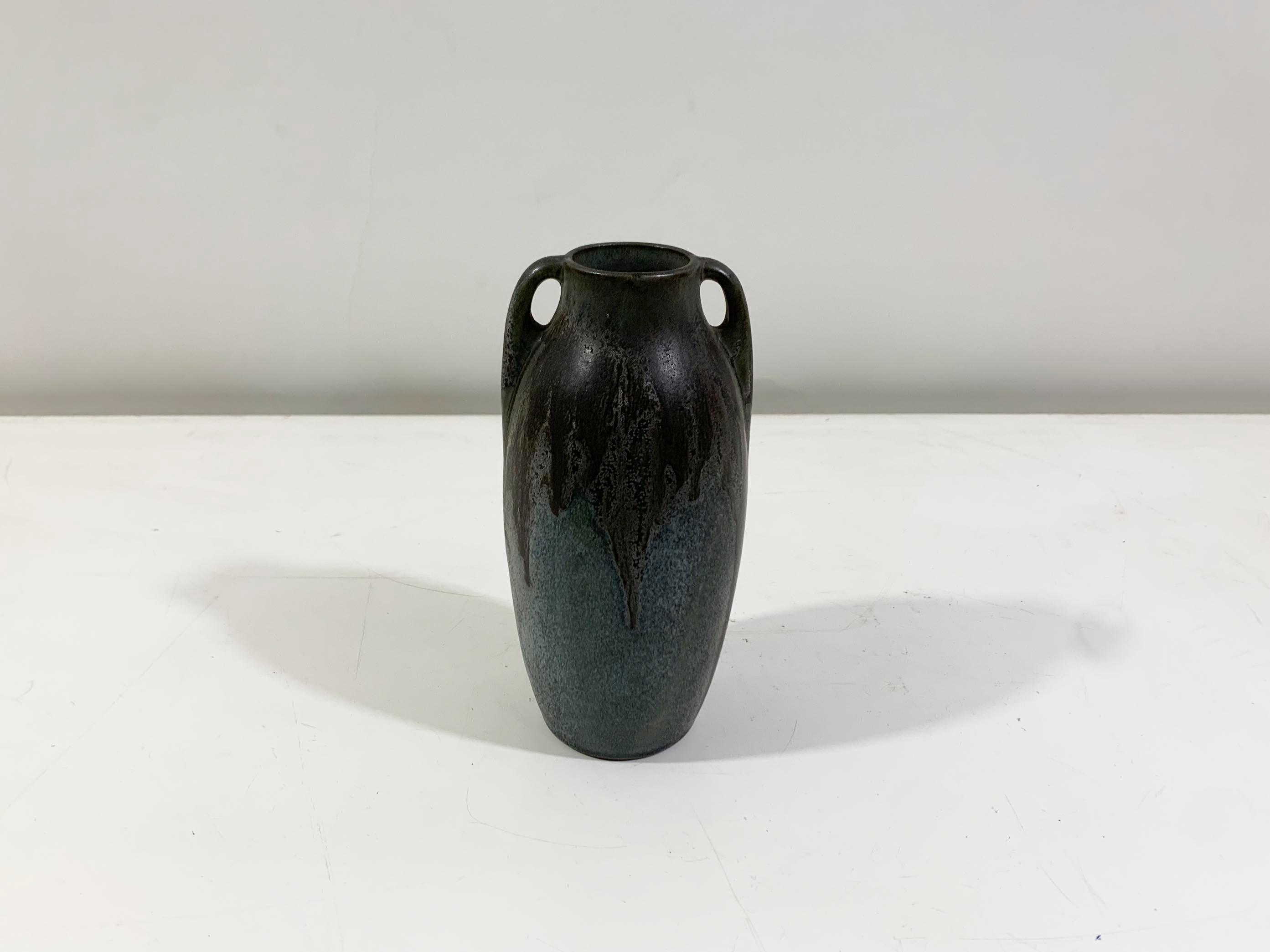 Francese Vaso in ceramica smaltata con timbro Denbac, anni '40 in vendita