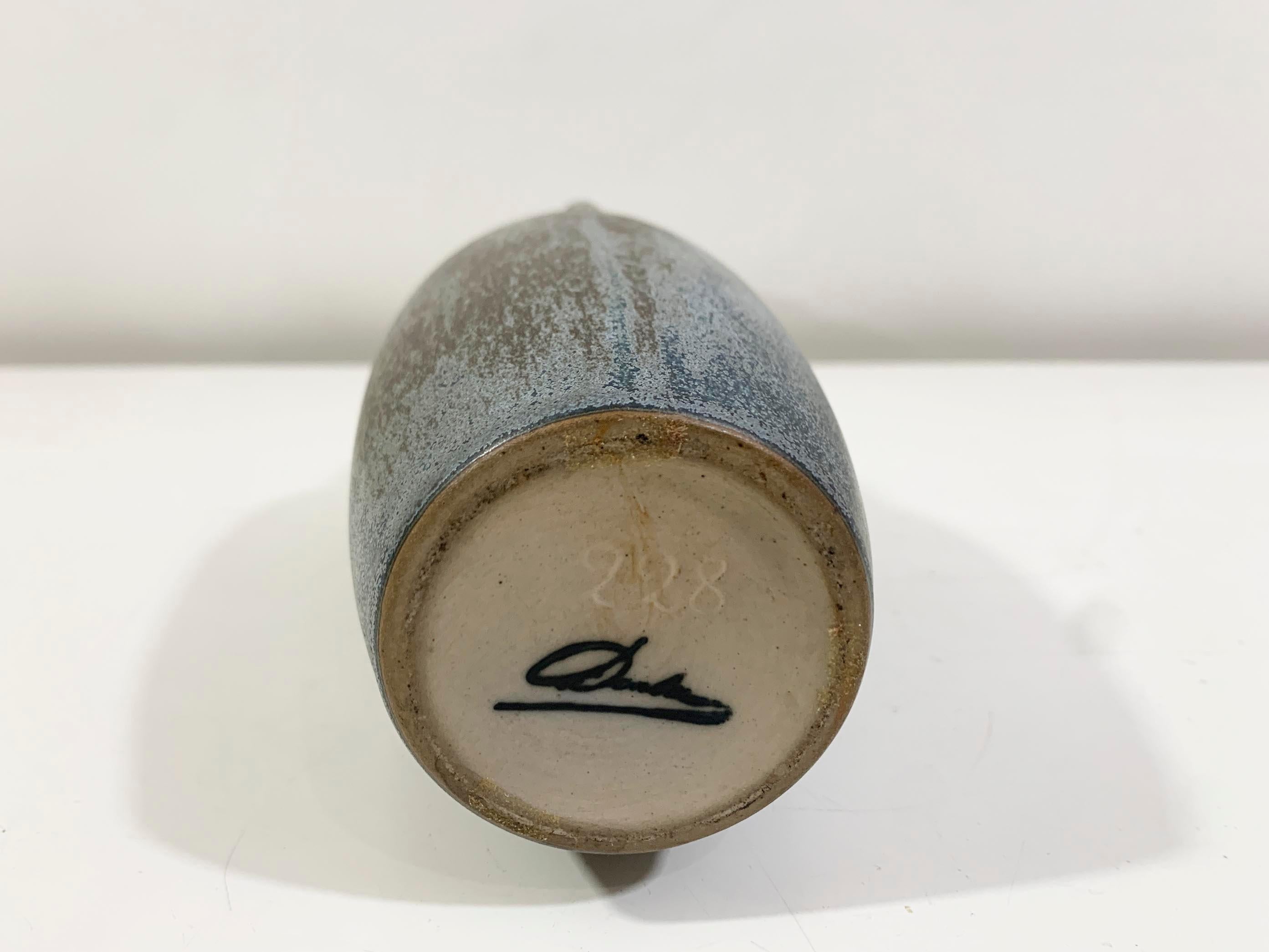 Ceramica Vaso in ceramica smaltata con timbro Denbac, anni '40 in vendita