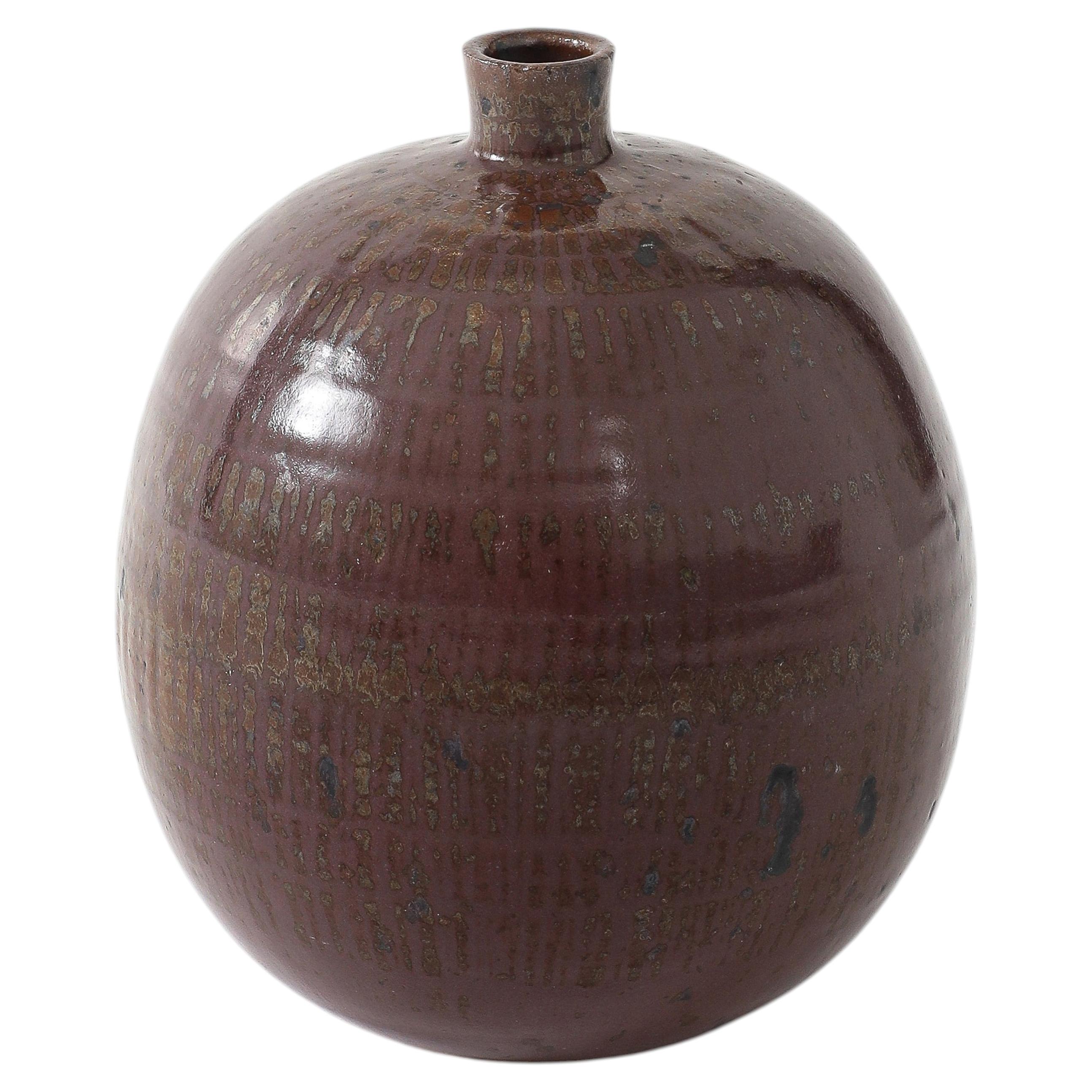 Vase en céramique émaillée, États-Unis, vers 1960