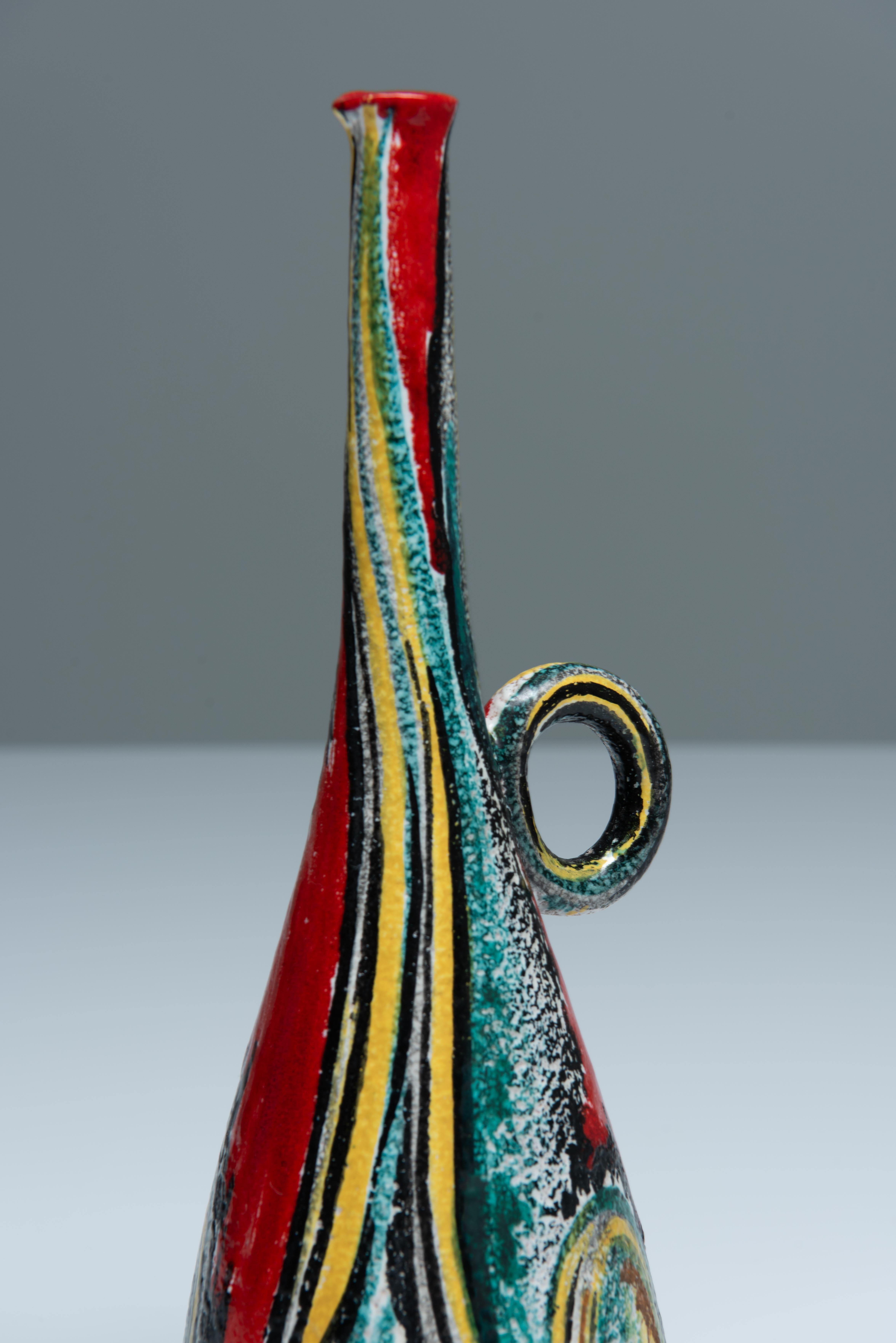Vaso in ceramica smaltata - Vittoria Mazzotti e Pina Olivero in vendita 4