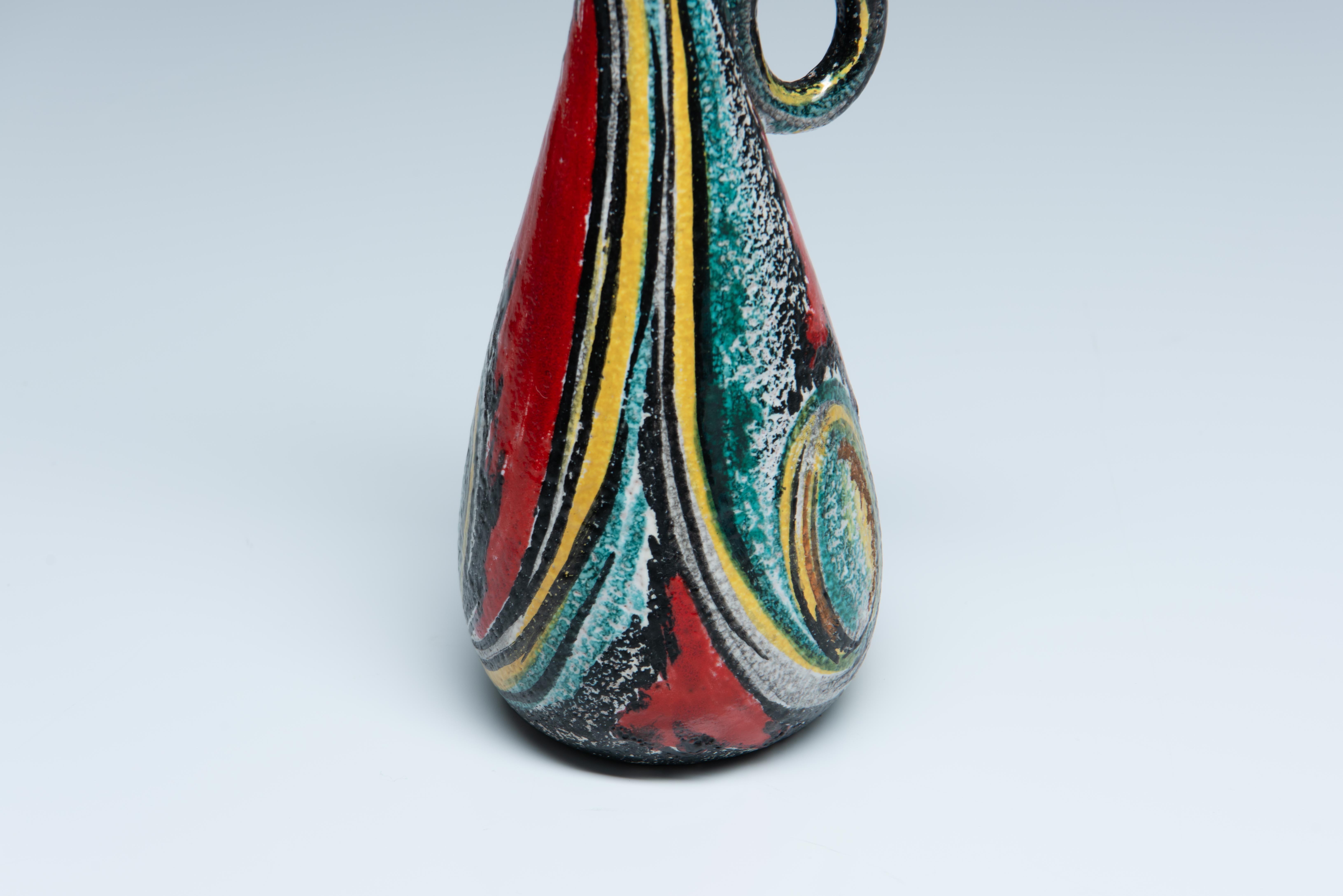 Vaso in ceramica smaltata - Vittoria Mazzotti e Pina Olivero in vendita 5