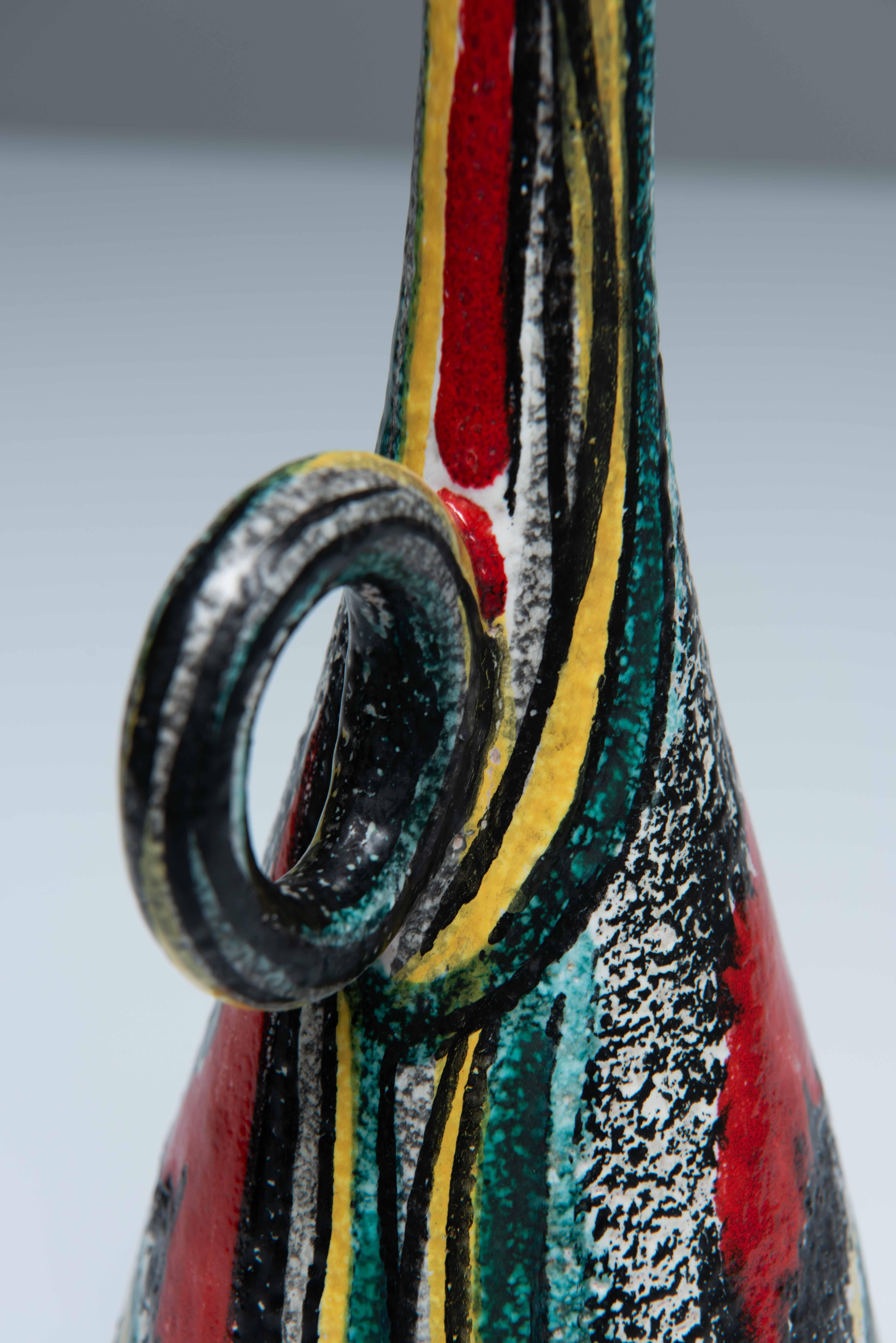 Italiano Vaso in ceramica smaltata - Vittoria Mazzotti e Pina Olivero in vendita