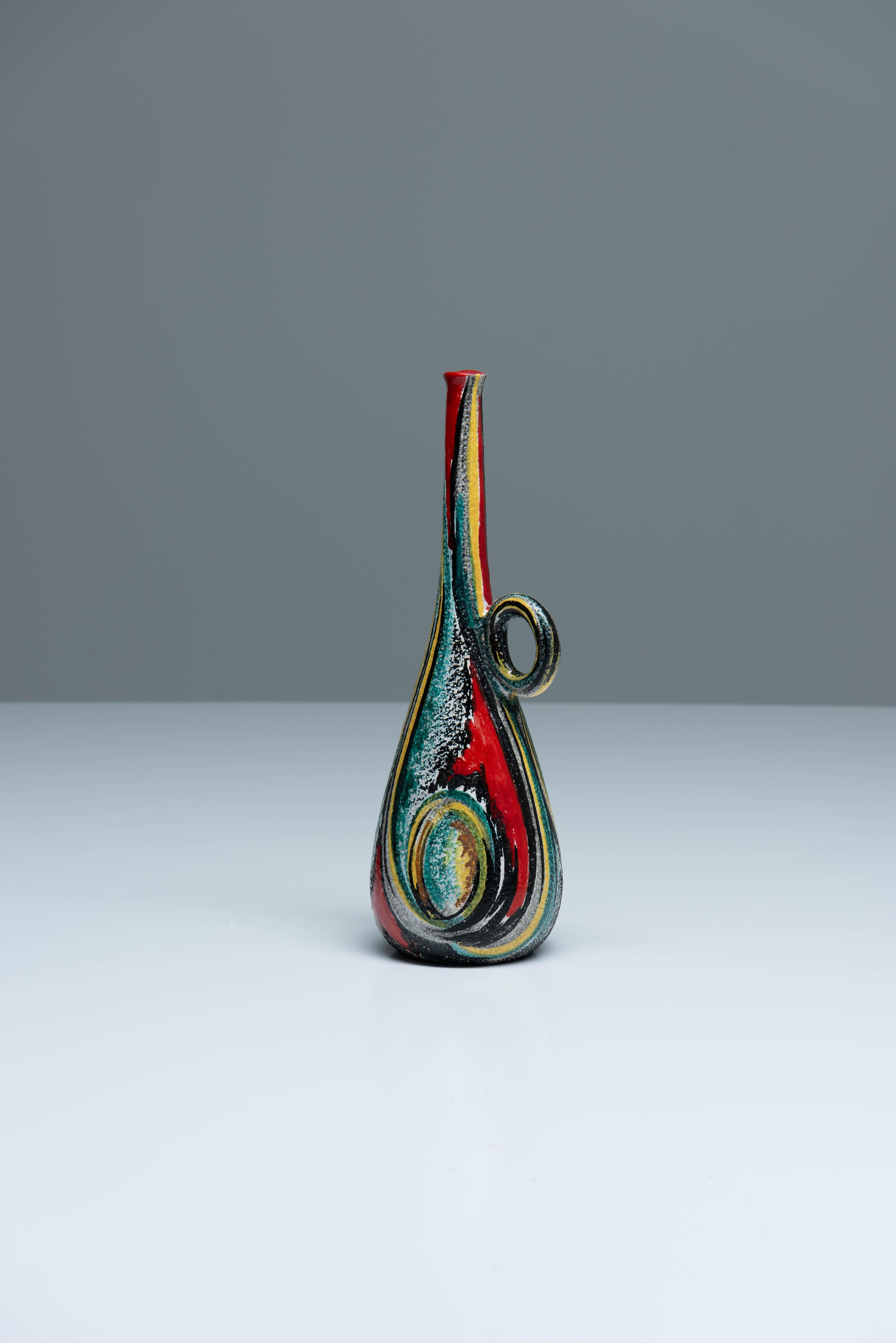 Ceramica Vaso in ceramica smaltata - Vittoria Mazzotti e Pina Olivero in vendita