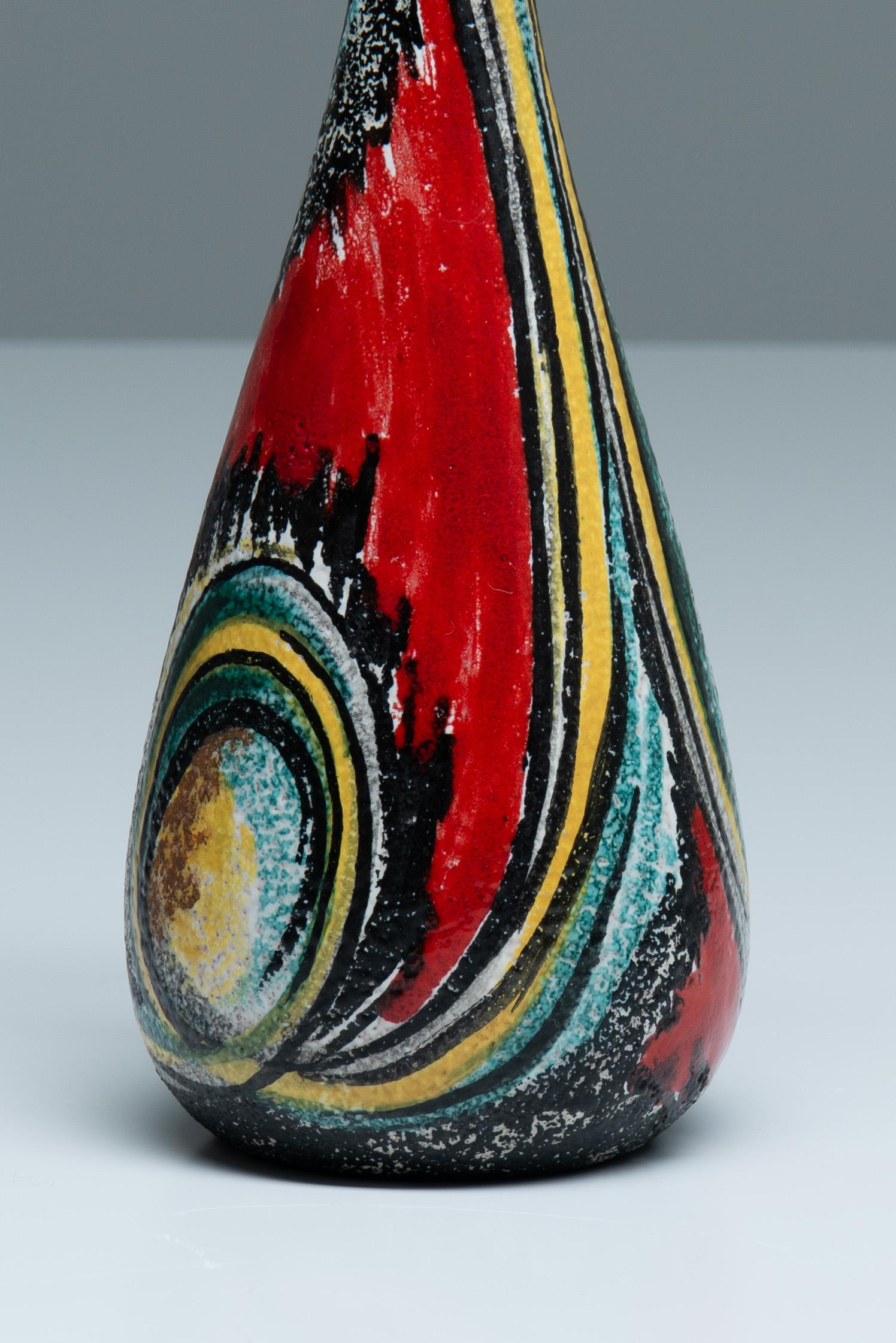 Vaso in ceramica smaltata - Vittoria Mazzotti e Pina Olivero in vendita 1