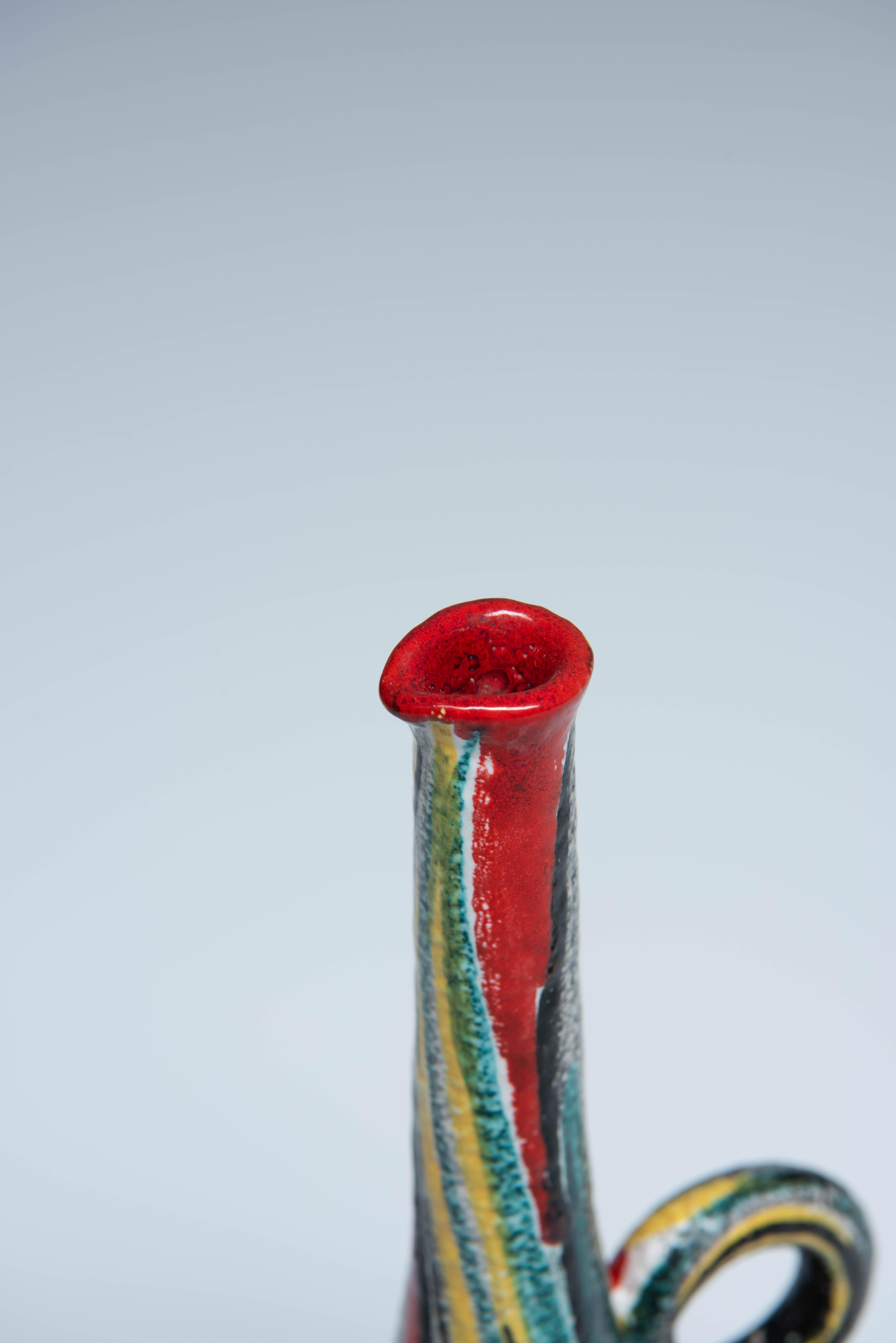 Vaso in ceramica smaltata - Vittoria Mazzotti e Pina Olivero in vendita 2