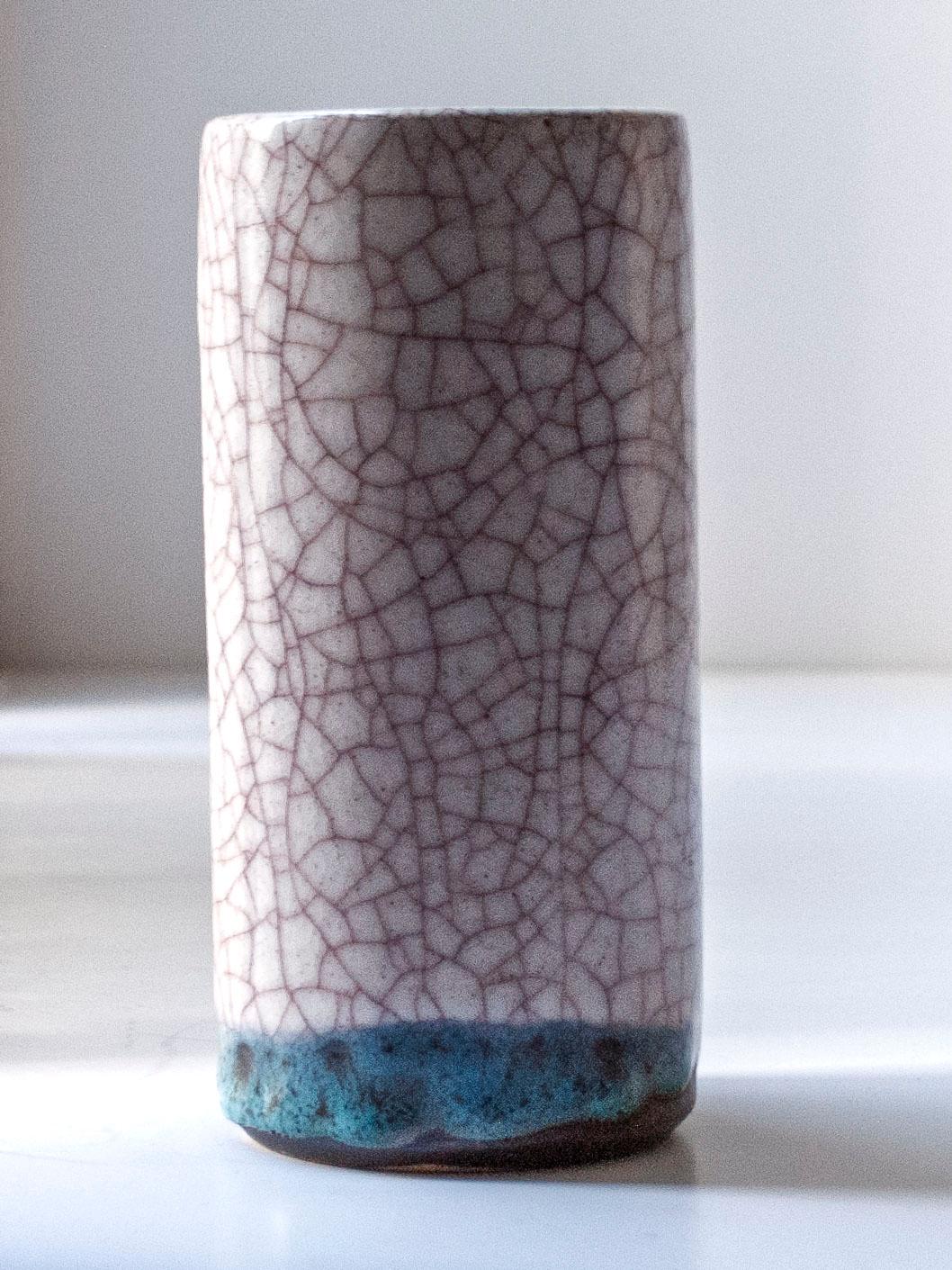 Dutch Glazed Ceramic Vase vy Pieter Groeneveldt, The Netherlands, c. 1960 For Sale