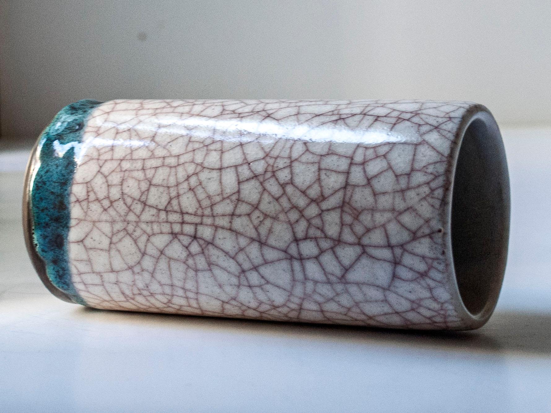 Glazed Ceramic Vase vy Pieter Groeneveldt, The Netherlands, c. 1960 For Sale 2