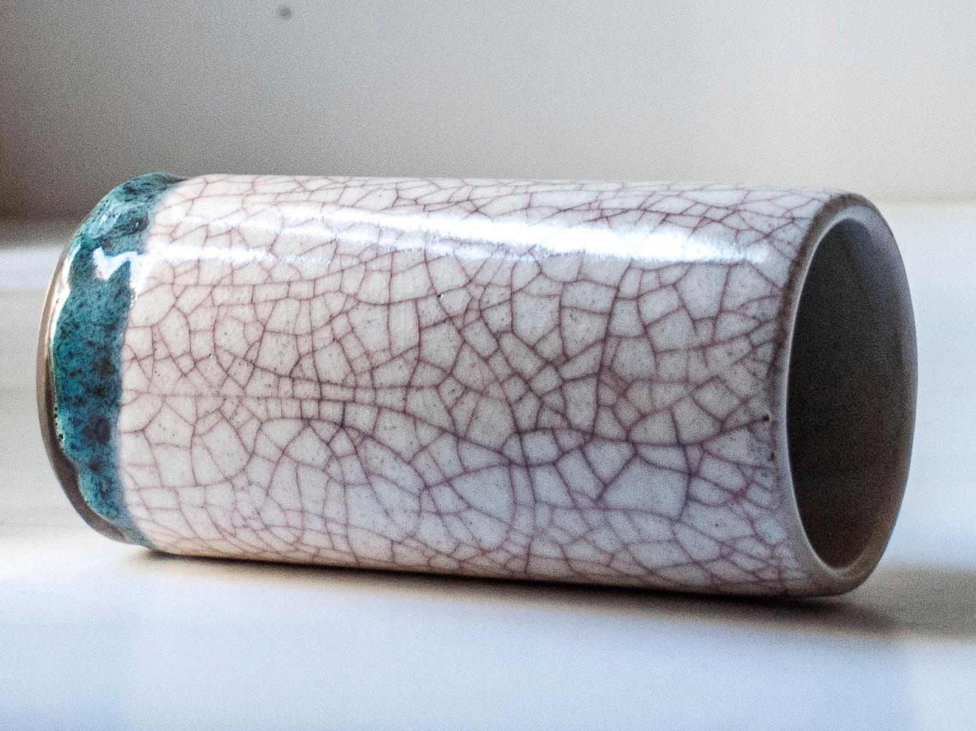 Glazed Ceramic Vase vy Pieter Groeneveldt, The Netherlands, c. 1960 For Sale 3