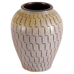Glazed Ceramic Vase, Wallåkra, Sweden, 1950s