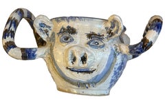 Glazed Ceramic Vessel by American Artist David Bates Circa 20th Century