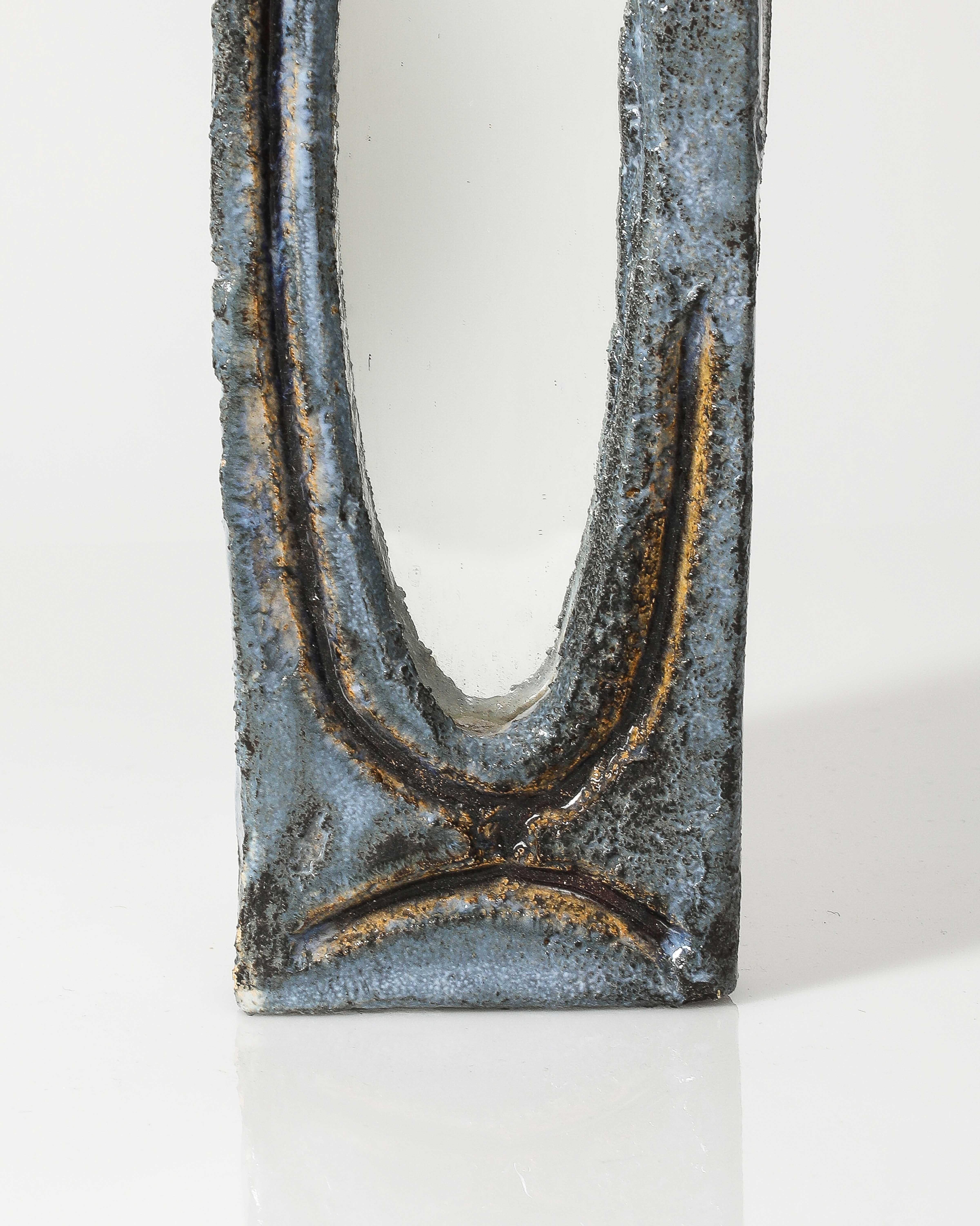 Espejo de pared de cerámica esmaltada, Vallauris, Francia, c. 1960 en venta 1