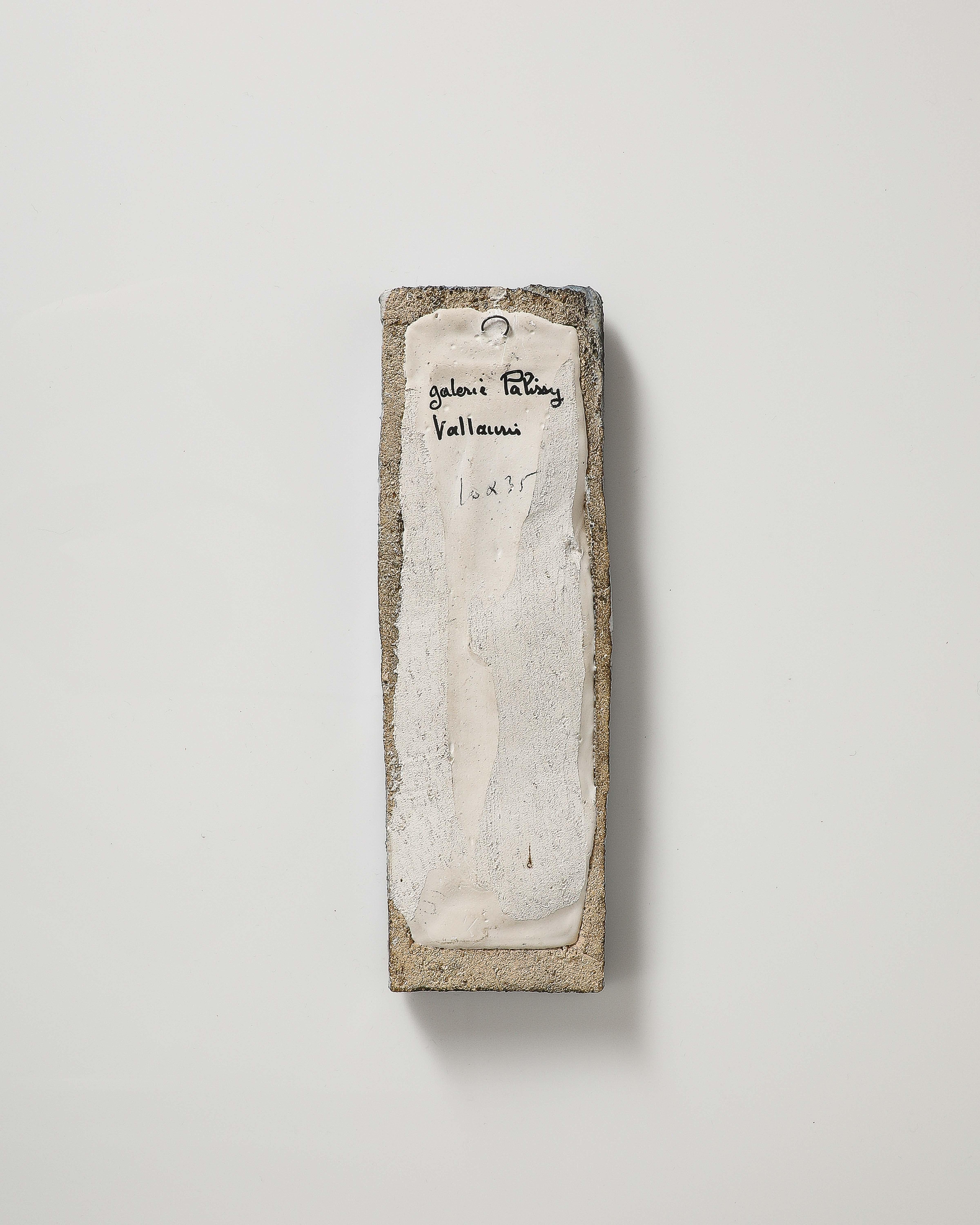 Espejo de pared de cerámica esmaltada, Vallauris, Francia, c. 1960 en venta 2