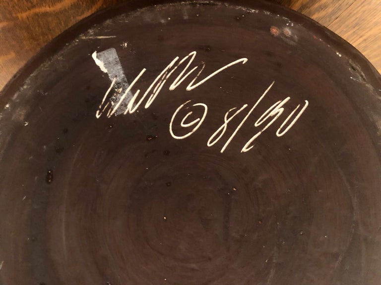 Glazed Ceramic Watering Pitcher Sculpture by Jamie Walker, USA, 1990 at