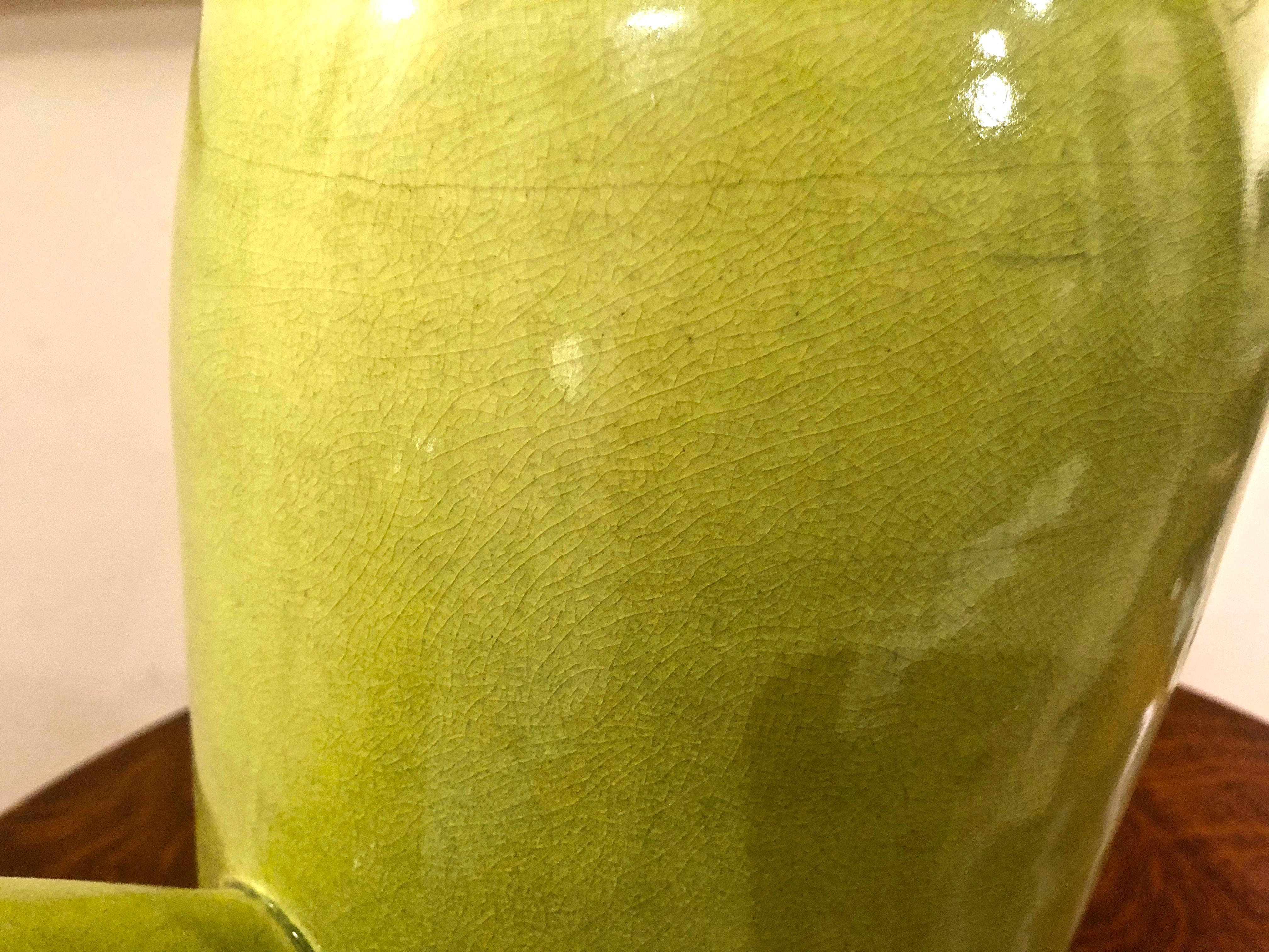 Glazed Ceramic Watering Pitcher Sculpture by Jamie Walker, USA, 1990 1