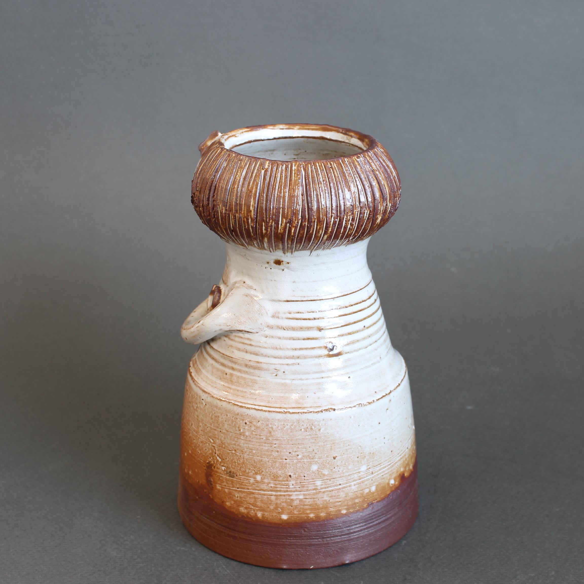 Jarrón de cerámica esmaltada Figura de mujer de Jacques Pouchain - Atelier Dieulefit en Bueno estado para la venta en London, GB