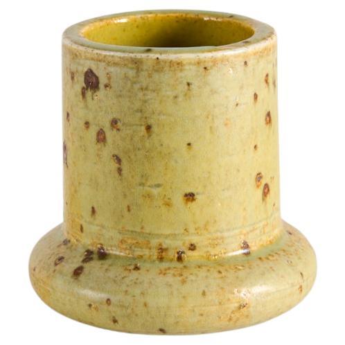 Glazed Ceramic Yellow Vase, Marianne Westman for Rorstrand, Sweden, 1960s For Sale