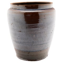 Antique Glazed Chinese Kitchen Jar, c. 1900