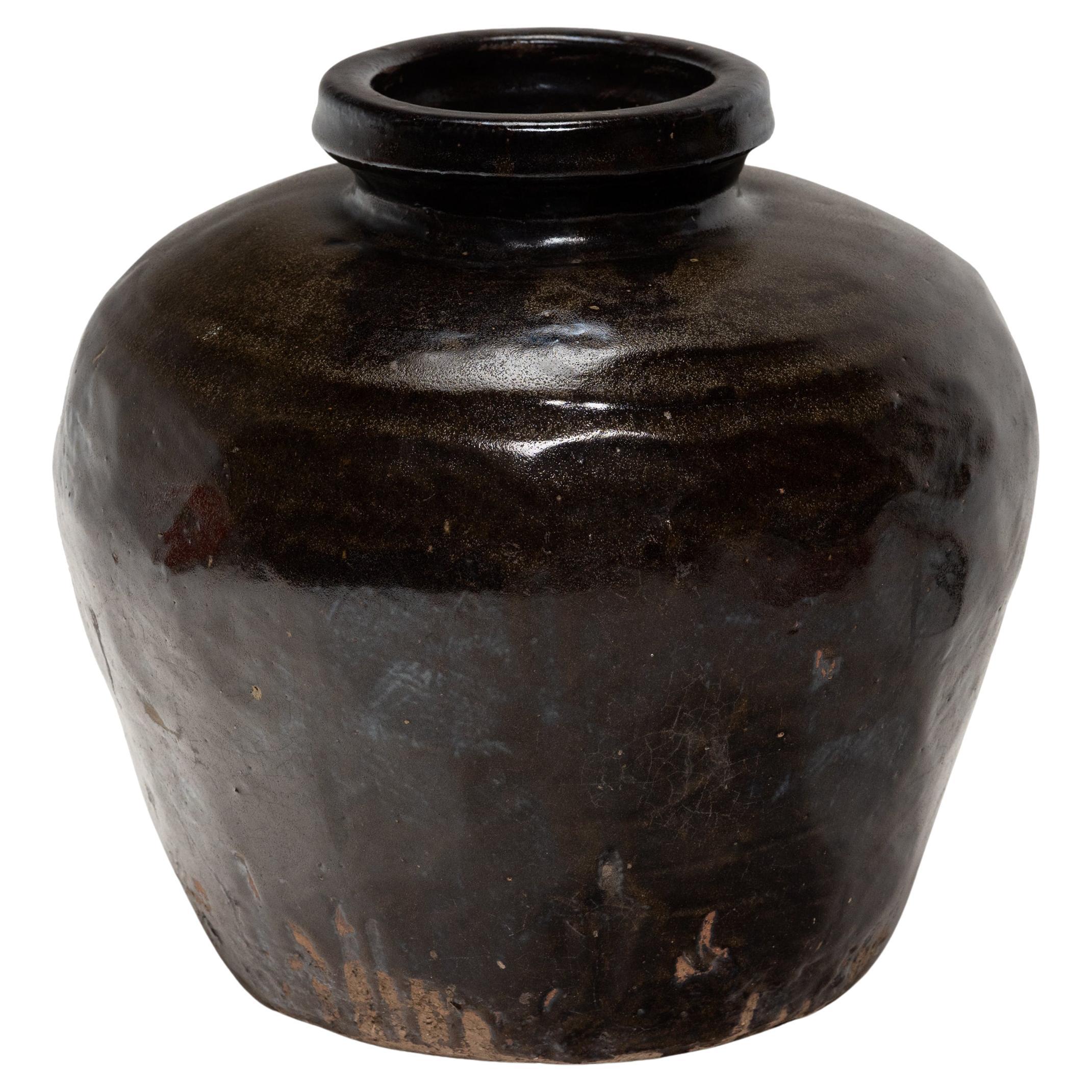Jarra de vino china esmaltada, circa 1900 en venta