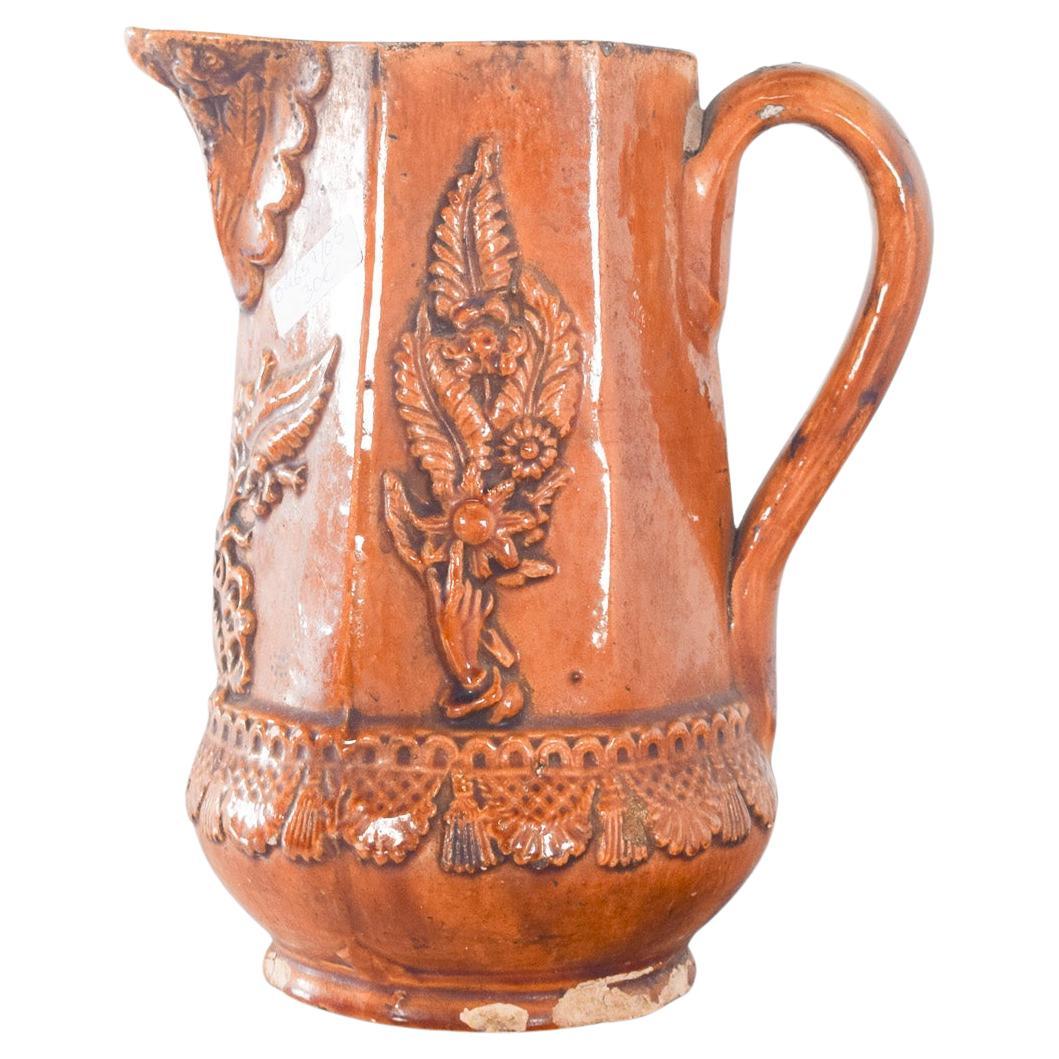 Glazed Clay Jug Brownish in Colour