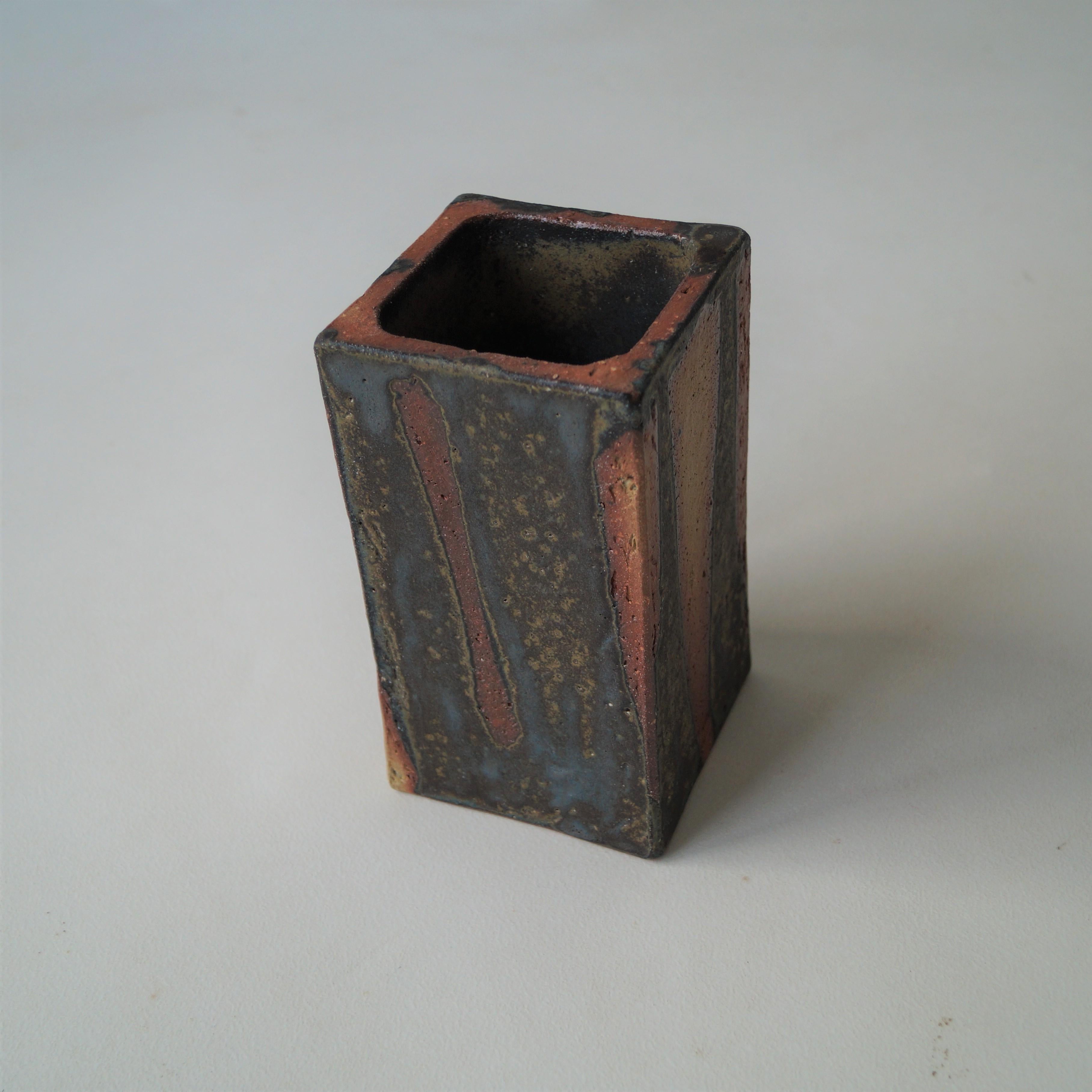 Glazed Clay Vase by Jan de Rooden, Netherlands For Sale 5