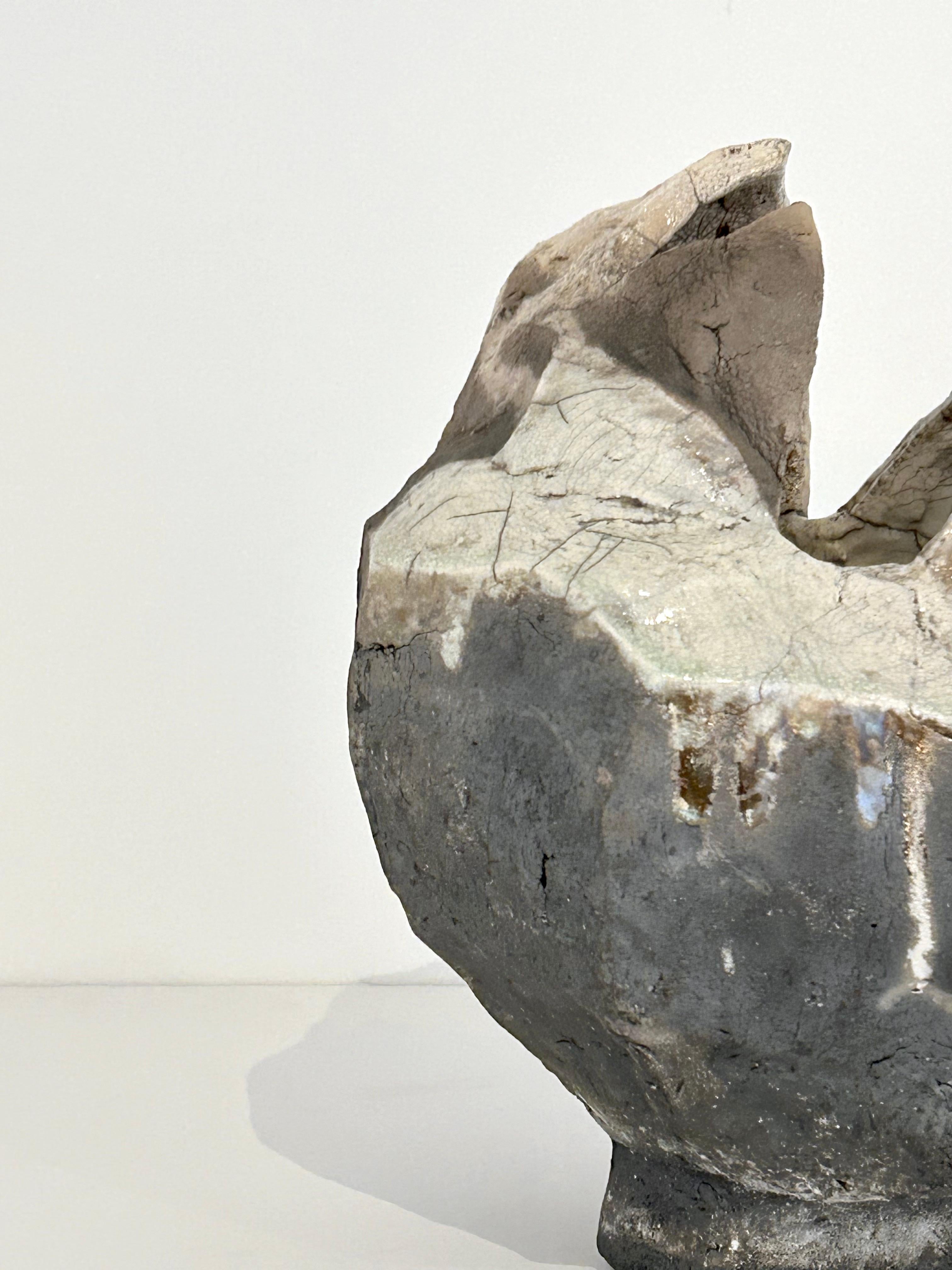 XXI secolo e contemporaneo Vaso smaltato crepato di Henrik Folsgaard in vendita
