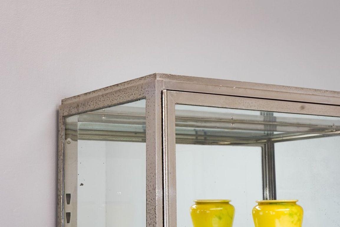Steel Glazed Display Cabinet For Sale