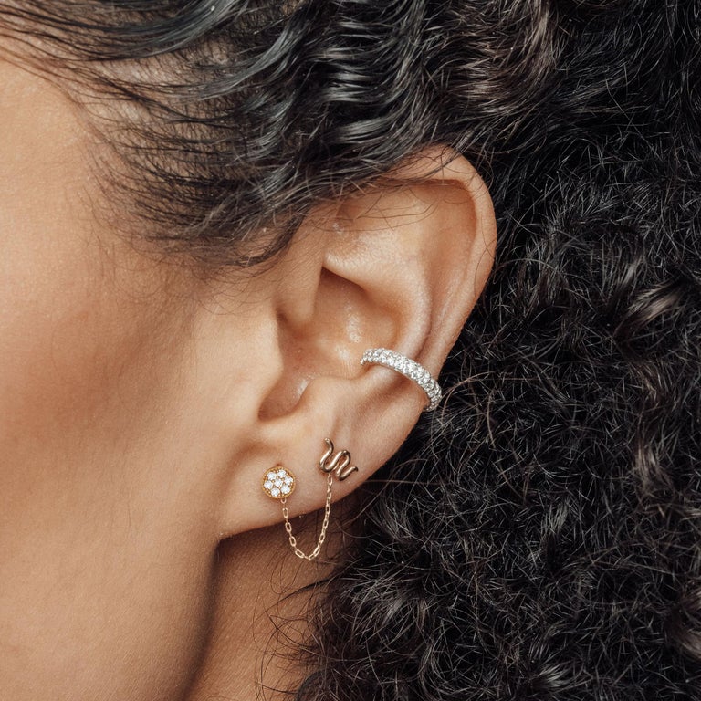 Valeri Yellow Gold Stud Earrings