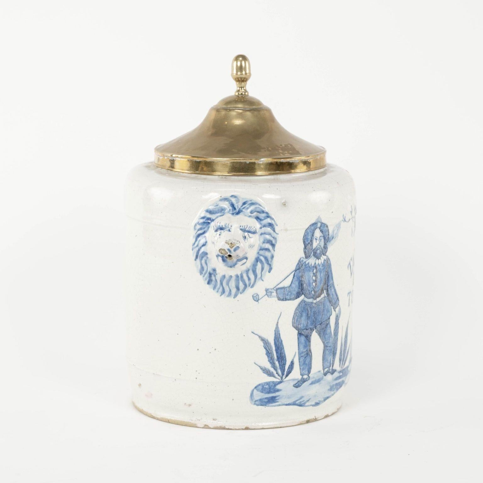 Neoclassical Glazed Earthenware Blue and White Delft 