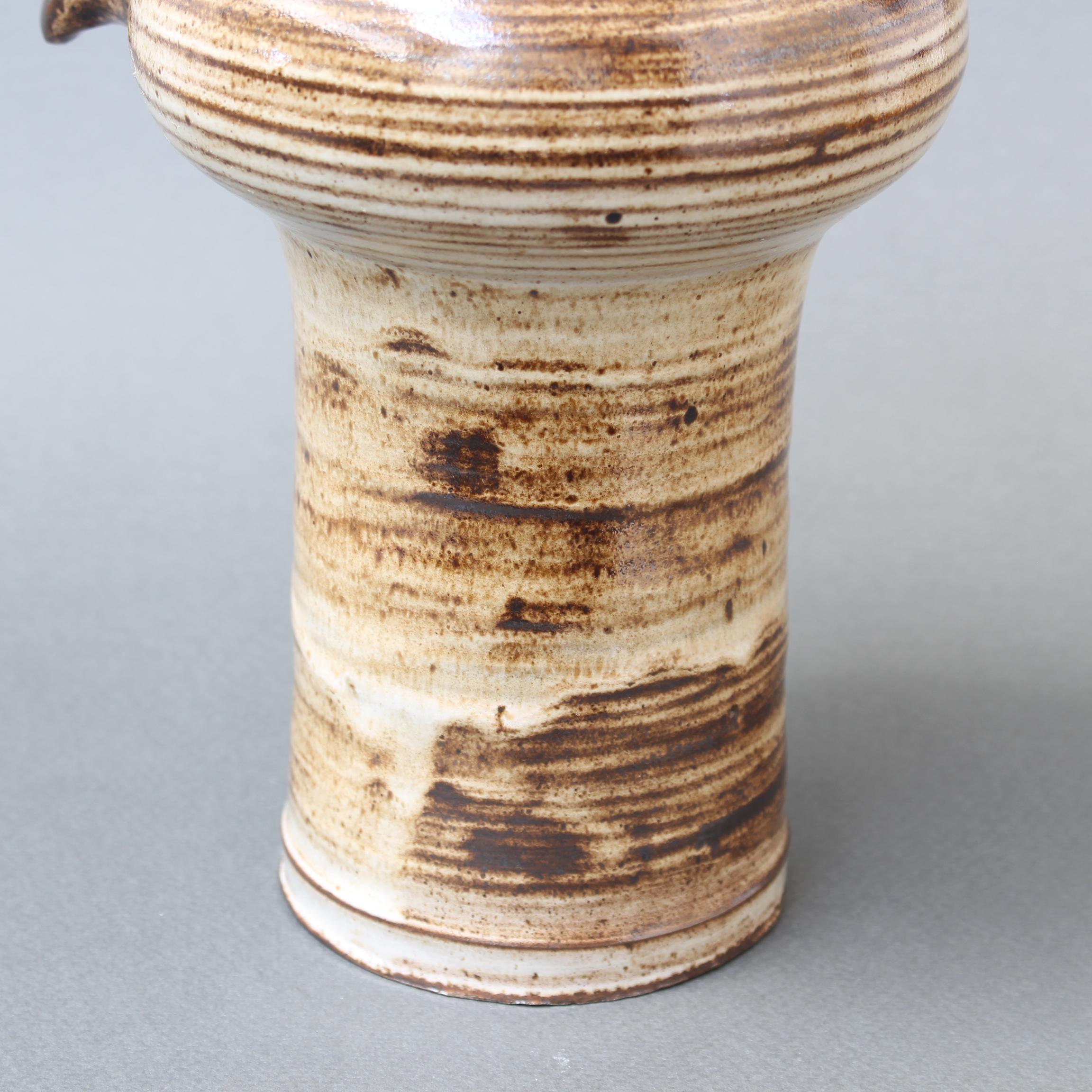Vase hibou stylisé en céramique émaillée de Jacques Pouchain (circa 1960) en vente 4