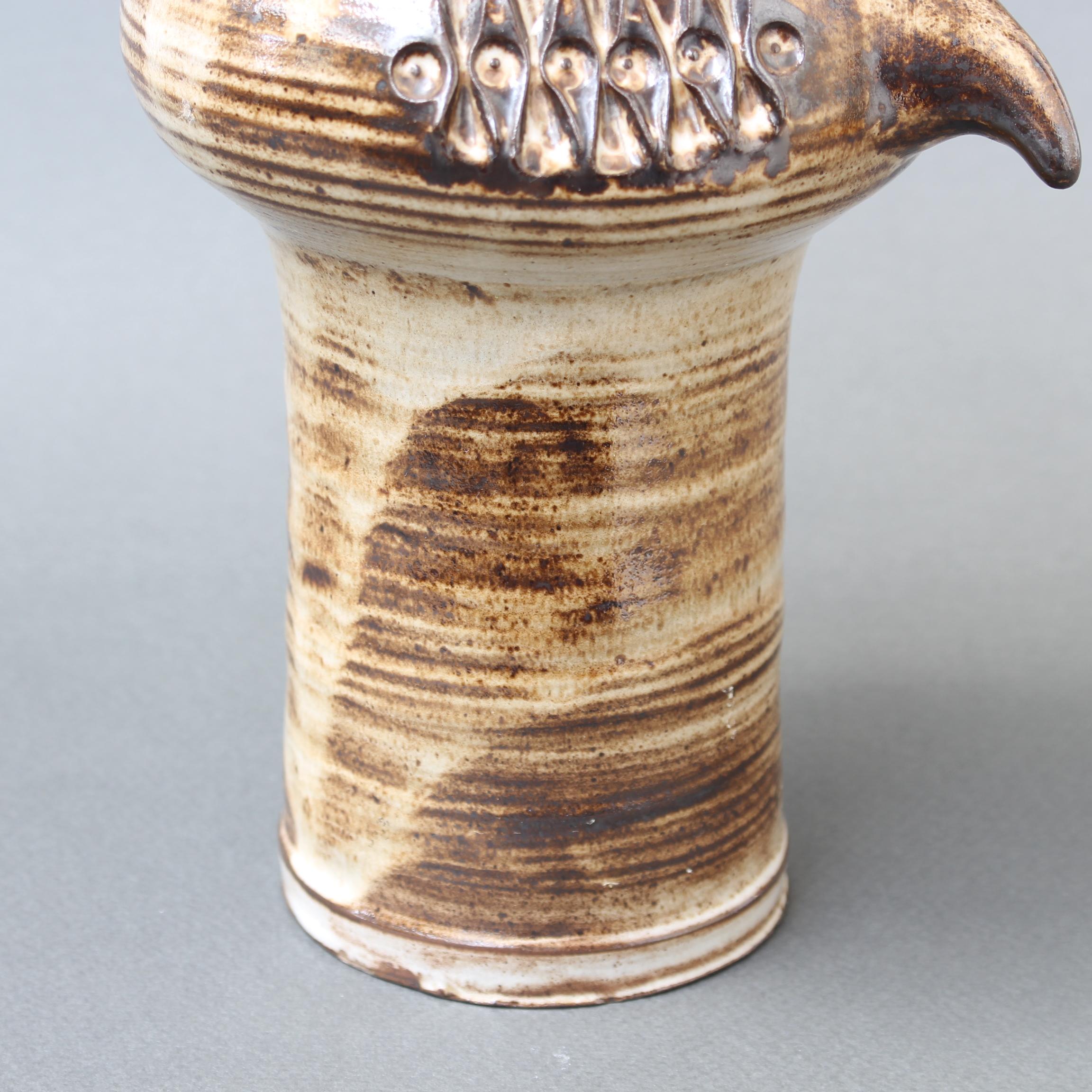 Vase hibou stylisé en céramique émaillée de Jacques Pouchain (circa 1960) en vente 6