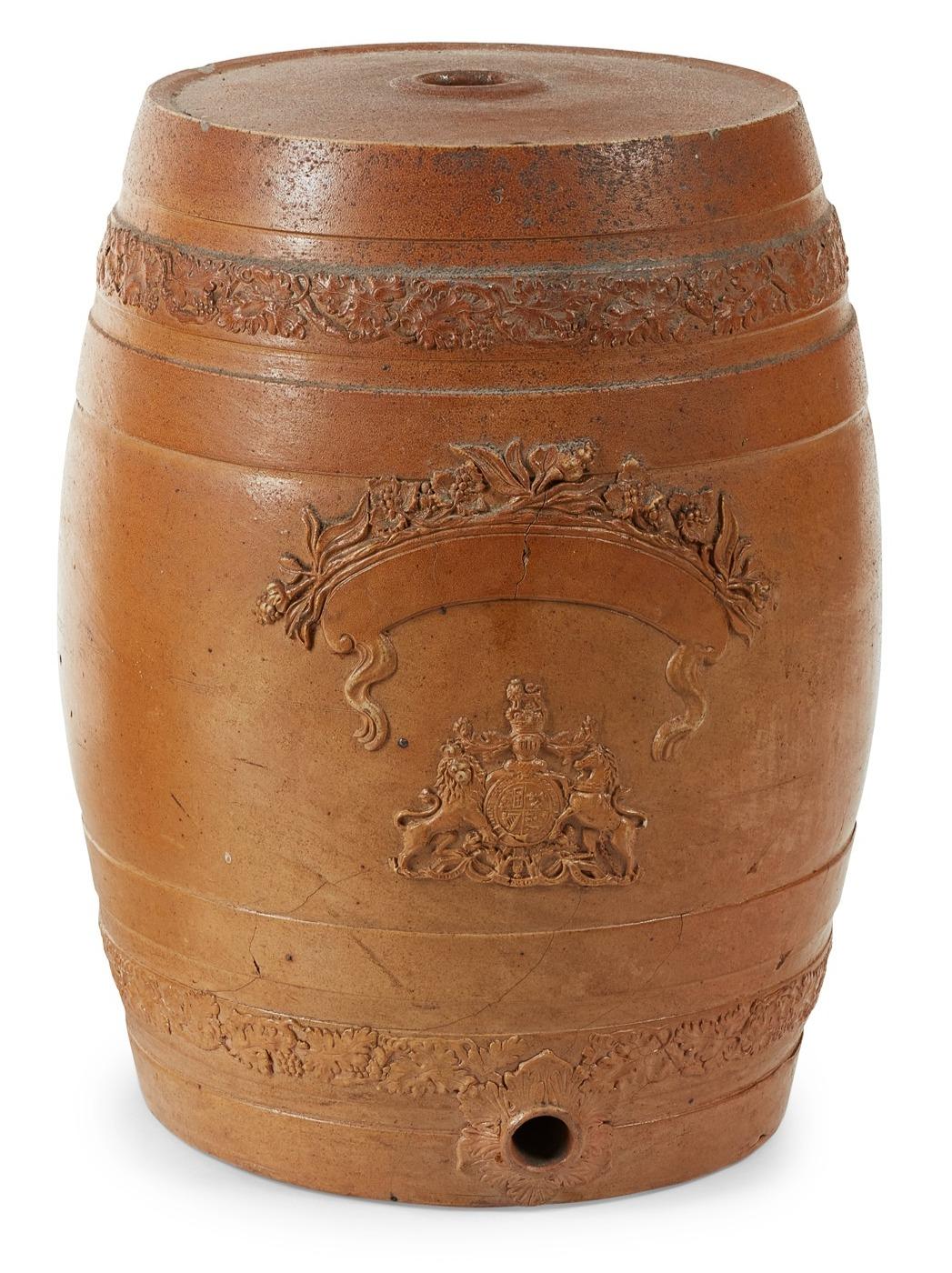 English Glazed Ironstone Barrels