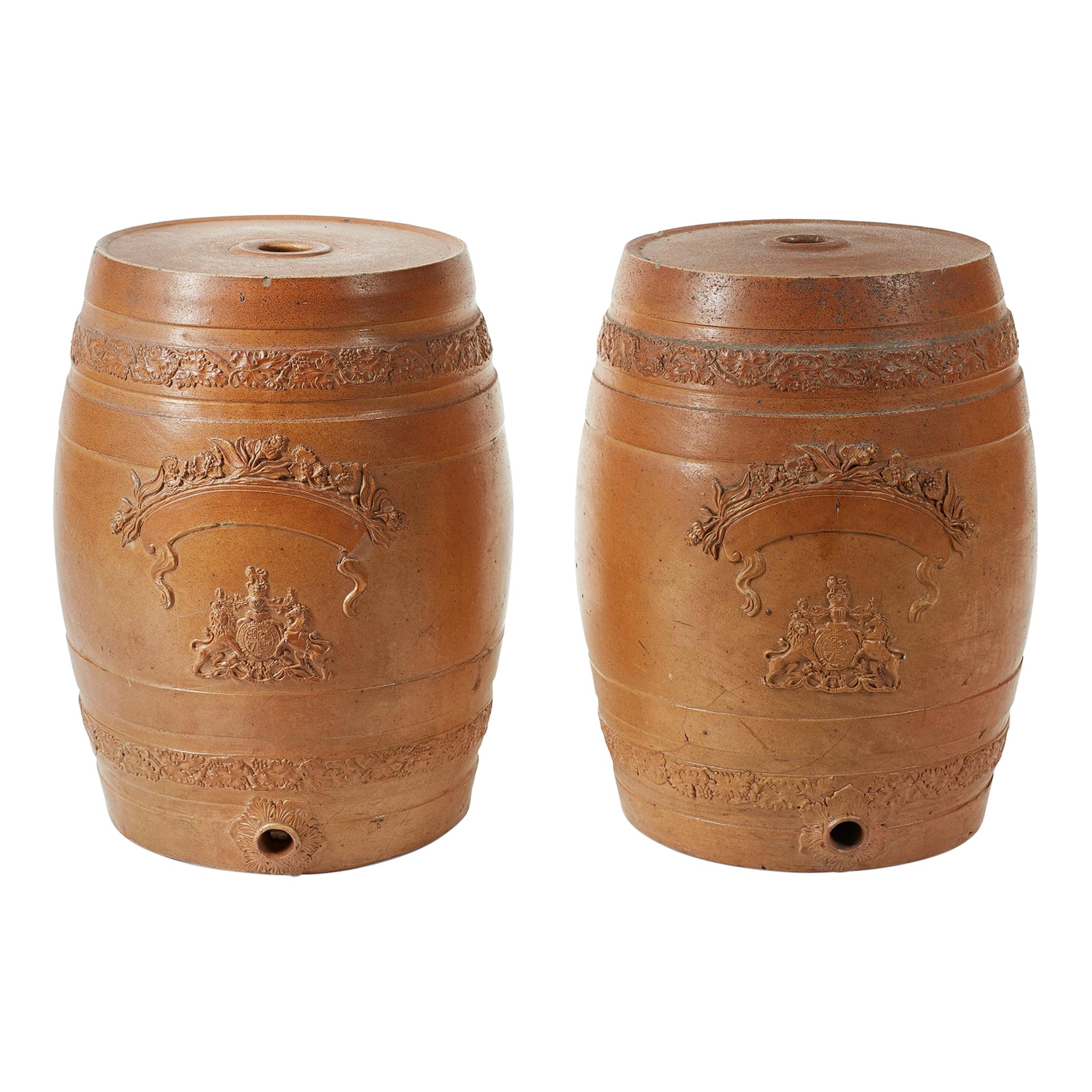 Glazed Ironstone Barrels