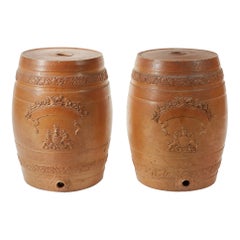 Glazed Ironstone Barrels