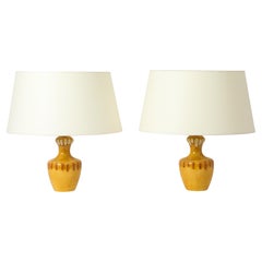 Glazed Italian Table Lamps, Italy 1950's
