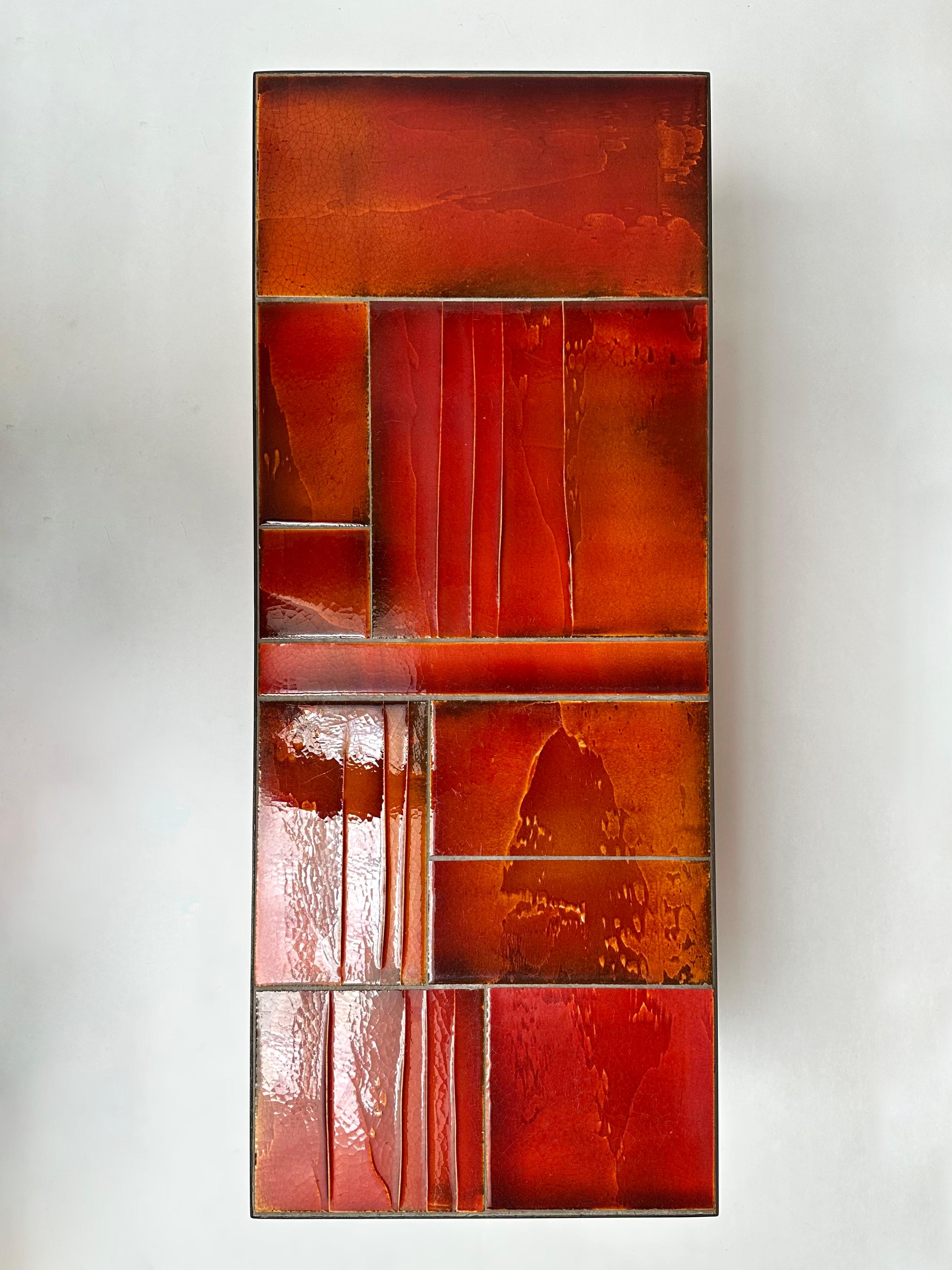 Table basse en lave émaillée Roger Capron, Vallauris, vers 1970 en vente 2