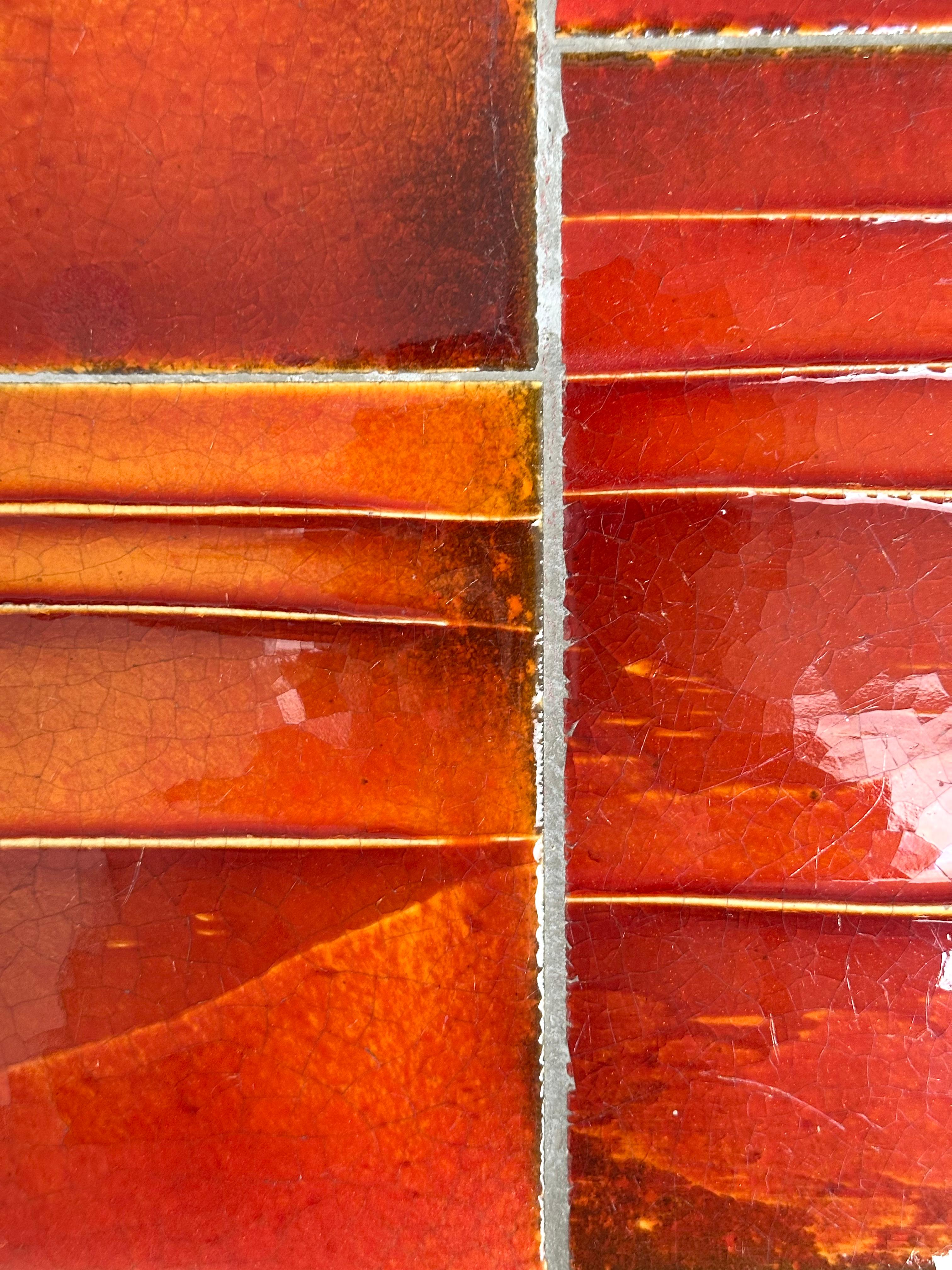 Table basse en lave émaillée Roger Capron, Vallauris, vers 1970 en vente 5