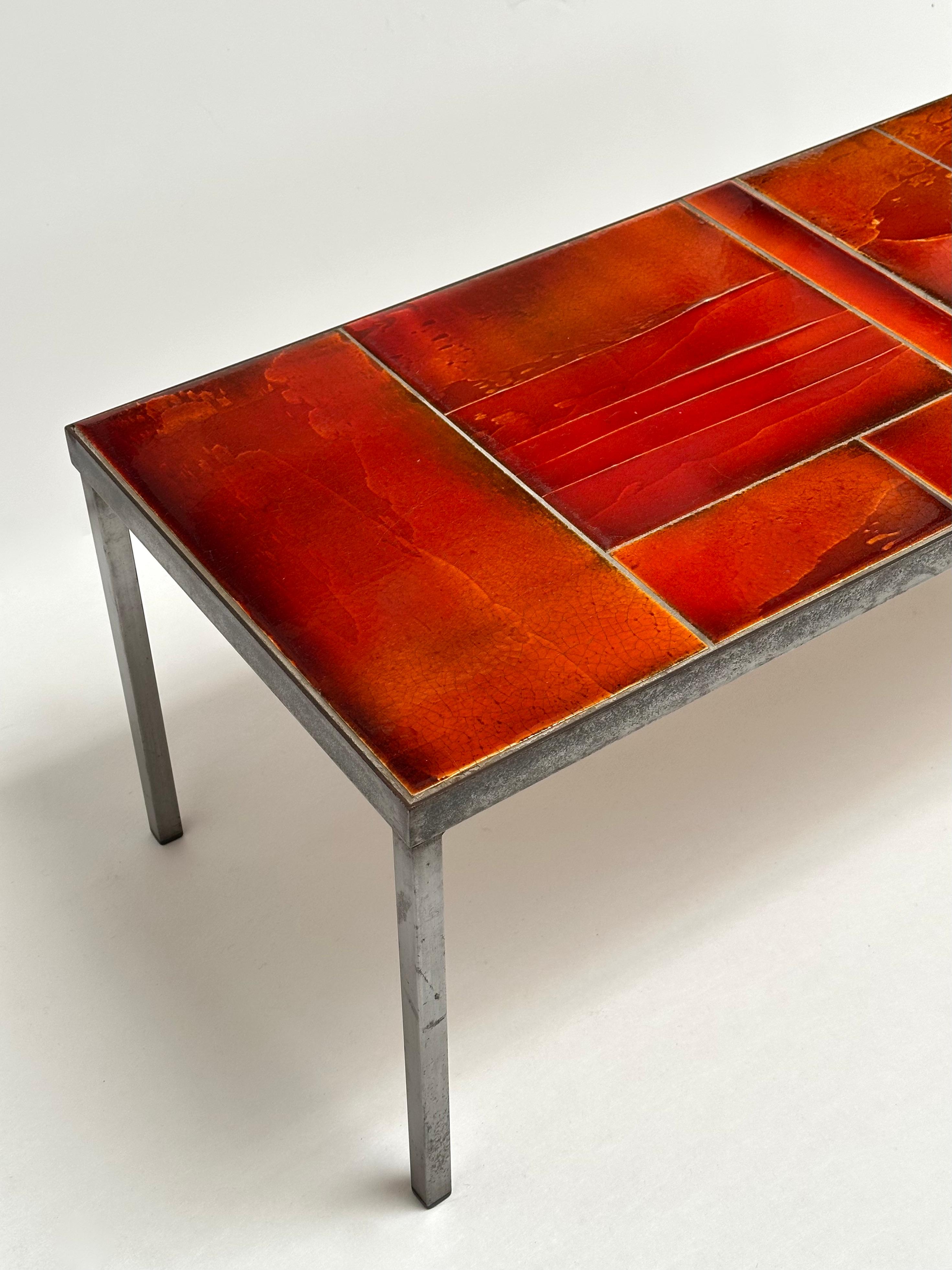 Table basse en lave émaillée Roger Capron, Vallauris, vers 1970 en vente 10