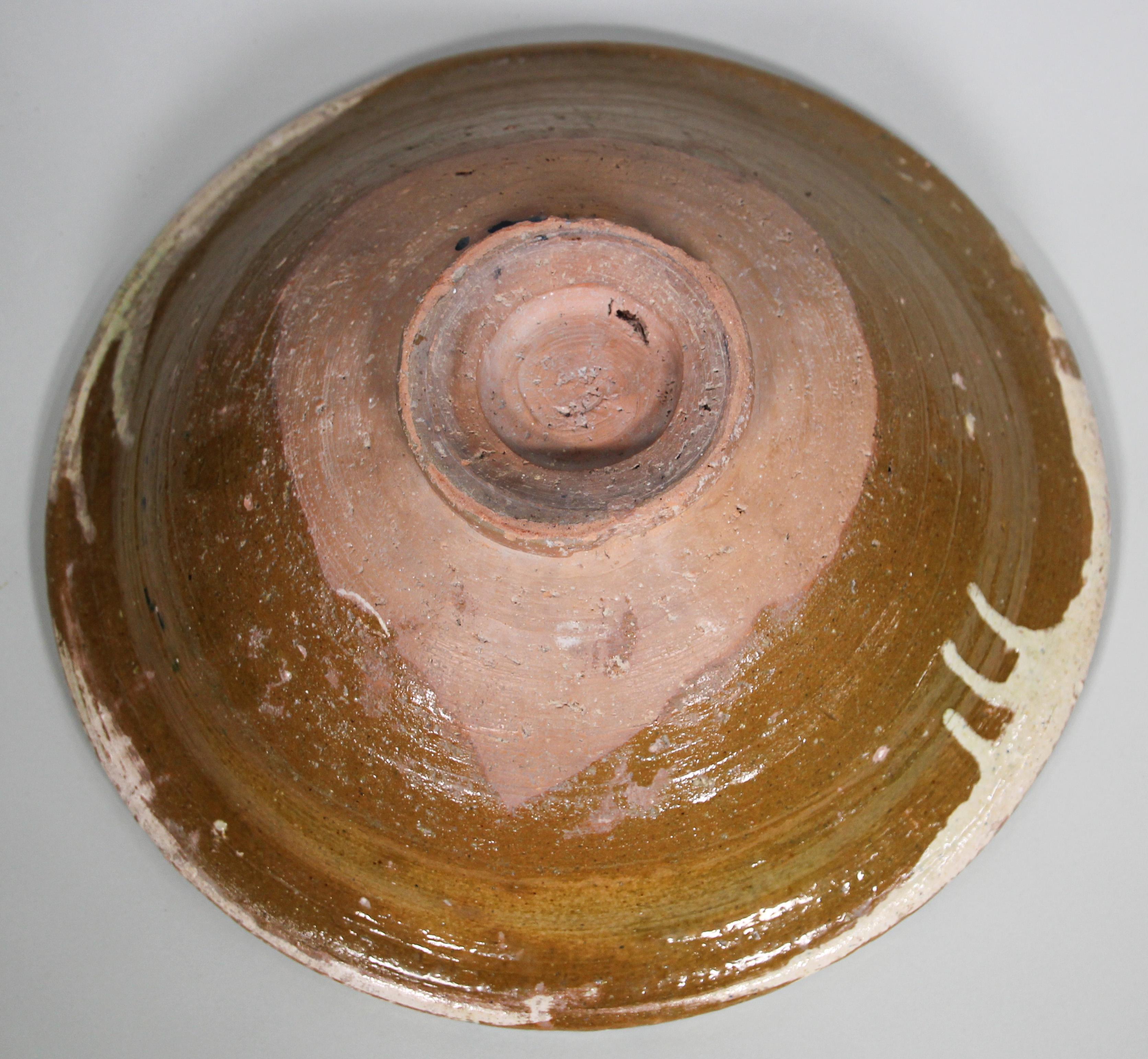 Glazed Hispano-Moresque Earthenware Dish Bowl 4