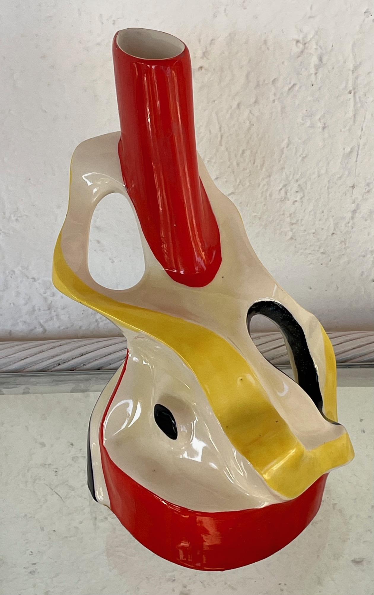 Vase en céramique polychrome émaillée de Roland Brice, Biot, années 1960 Bon état - En vente à Paris, Ile-de-France