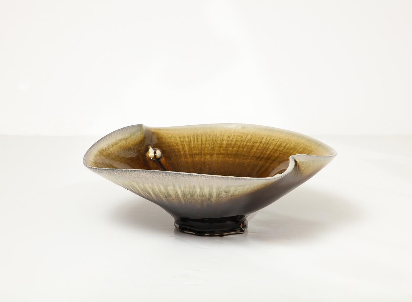 Modern Glazed Porcelain Bowl No. 202003 by Chris Gustin For Sale