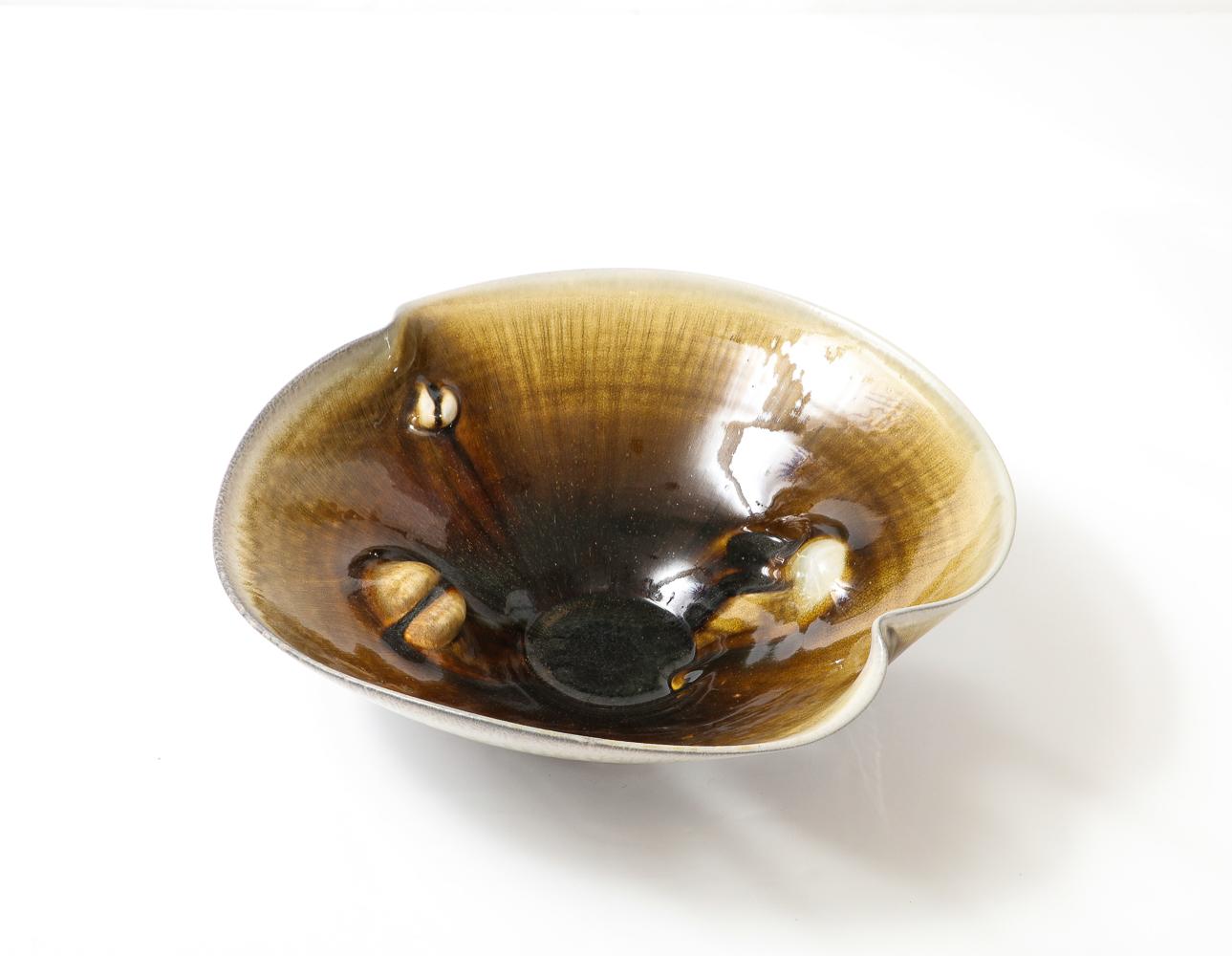 Hand-Crafted Glazed Porcelain Bowl No. 202003 by Chris Gustin For Sale