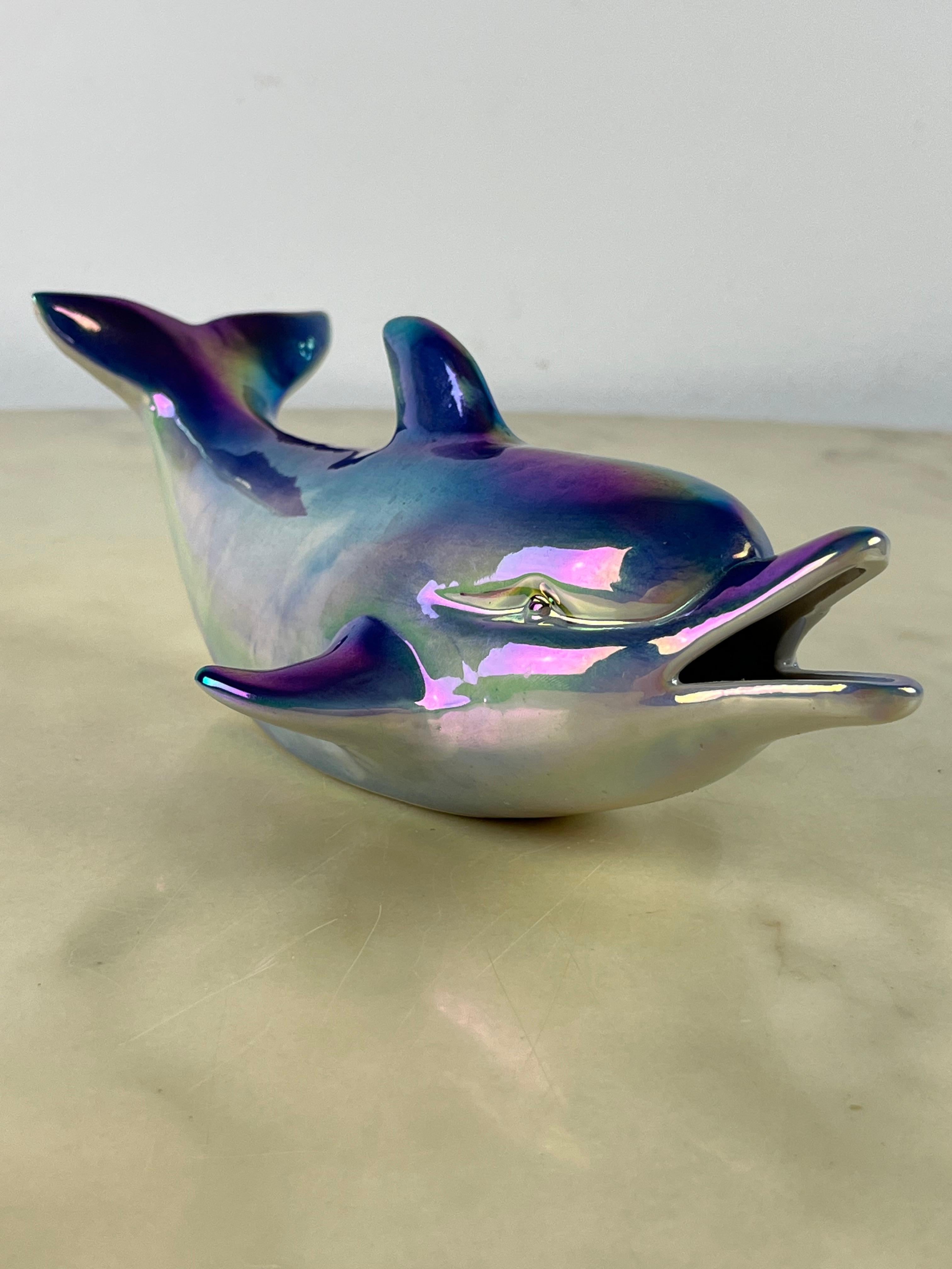 Glazed porcelain dolphin, Italy, 1950s
It belonged to my great-grandmother and is intact with very small signs of aging, almost invisible.
