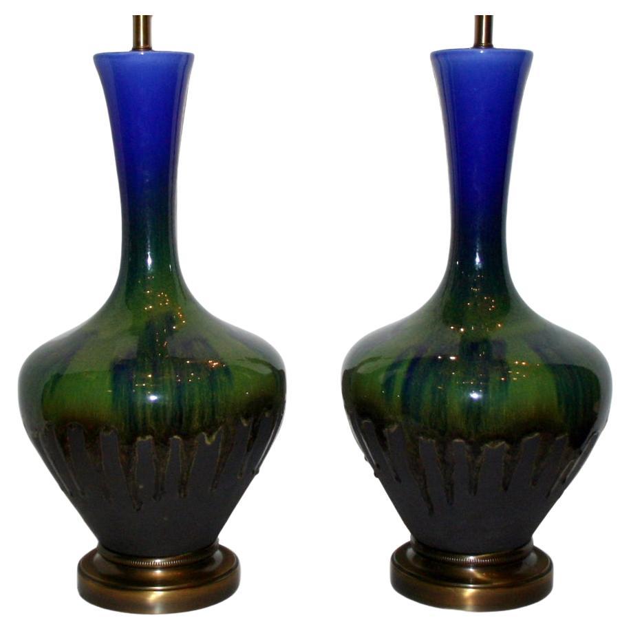 Glazed Porcelain Table Lamps For Sale