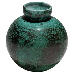 Glazed Pottery Ball Vase, CAB Primavera, 1930s